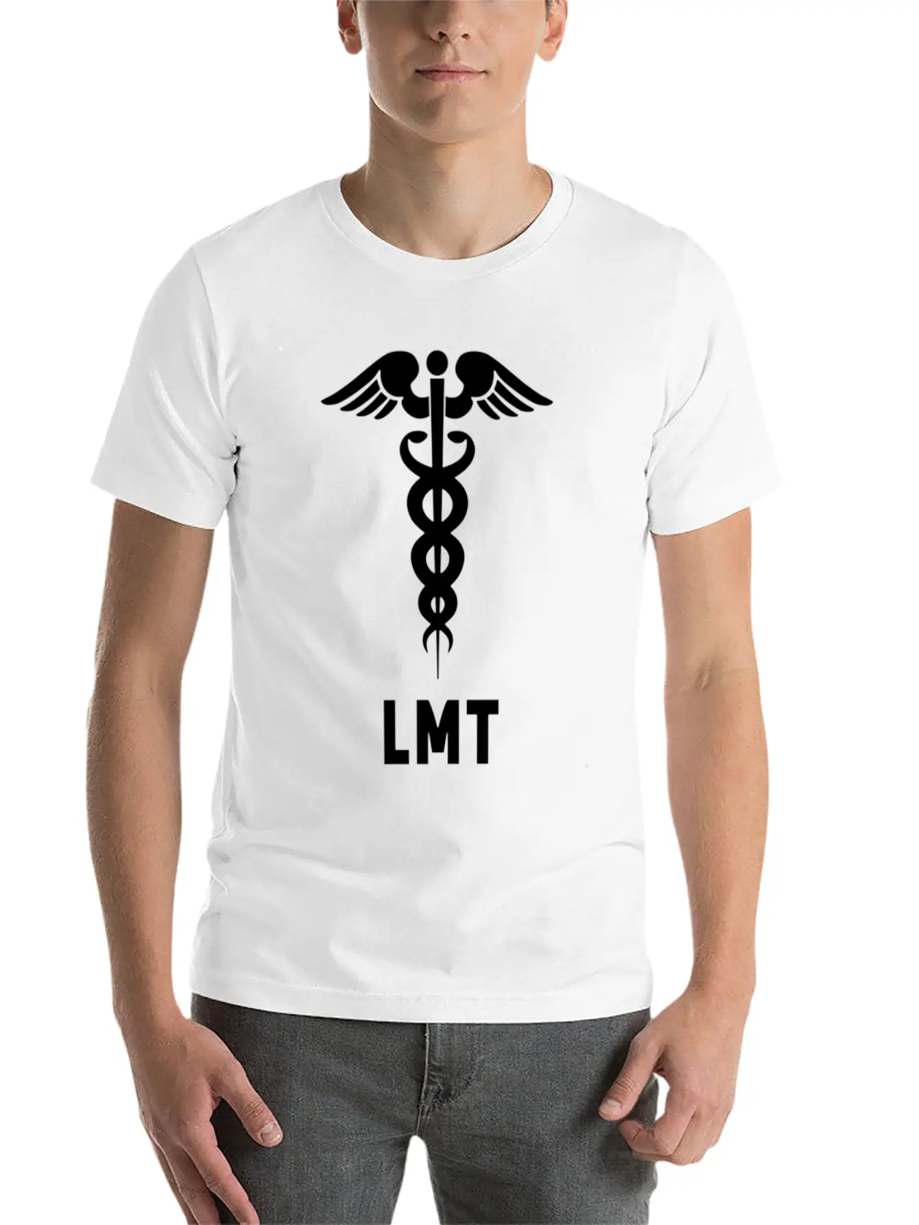 Licensed Massage Therapist Lmt Caduceus Symbol Comfortable Minimalist Graphic Tee – Summer Style Essential