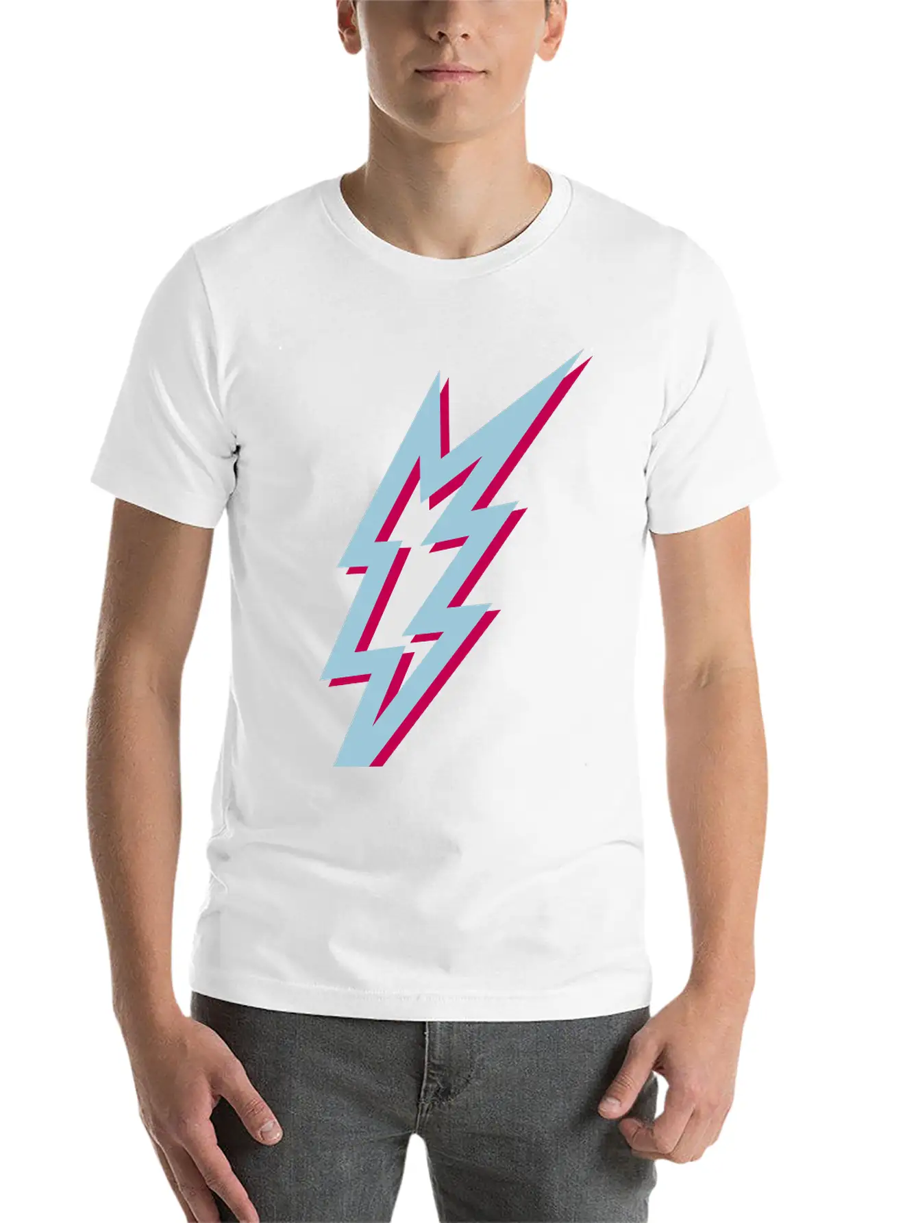 Lightning Unisex Short Sleeve Soft Cotton T-Shirt – Casual Everyday Wear