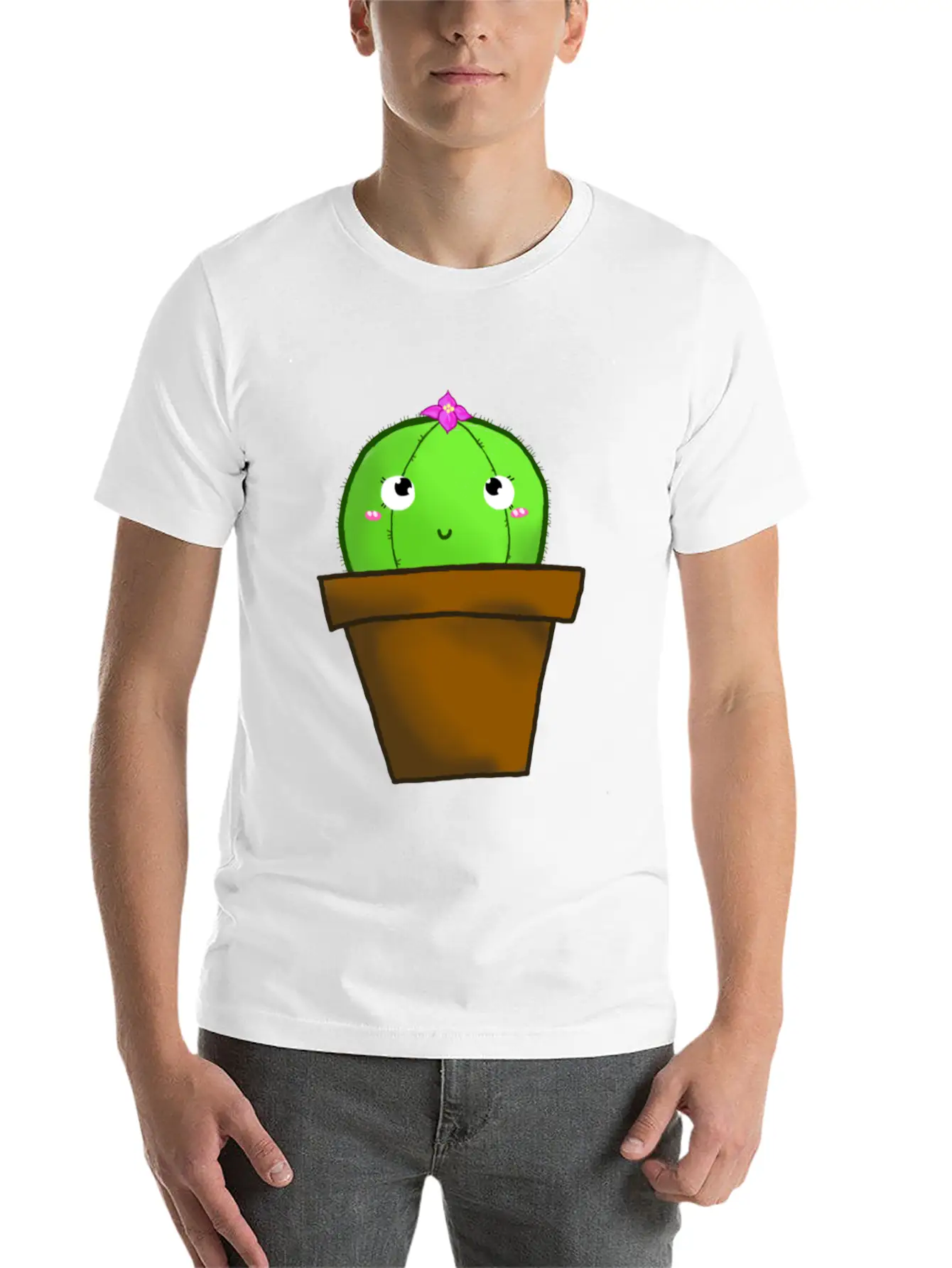 Lil Cactus Boi Stylish Everyday T-Shirt – Unisex Basic Cotton Tee