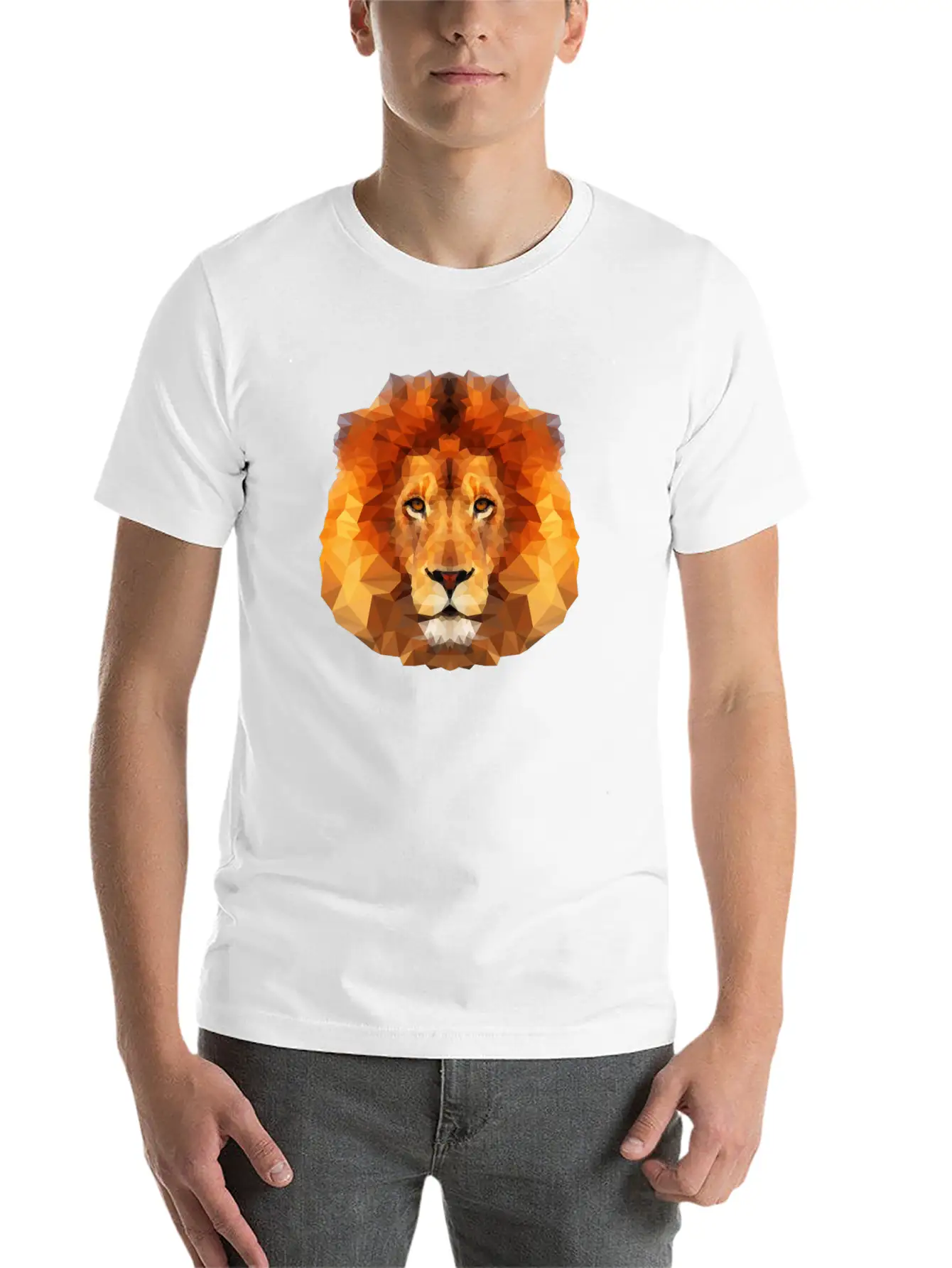 Lion Comfortable Minimalist Graphic Tee – Summer Style Essential