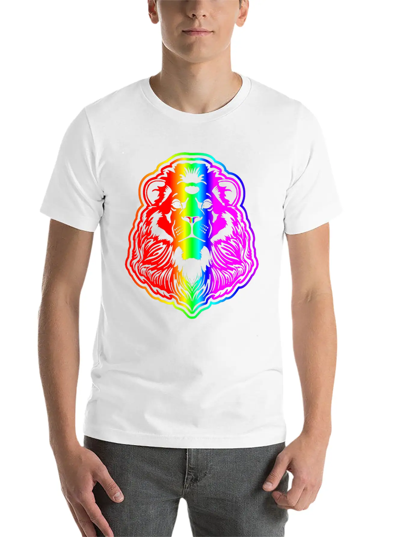 Lion Stylish Everyday T-Shirt – Unisex Basic Cotton Tee