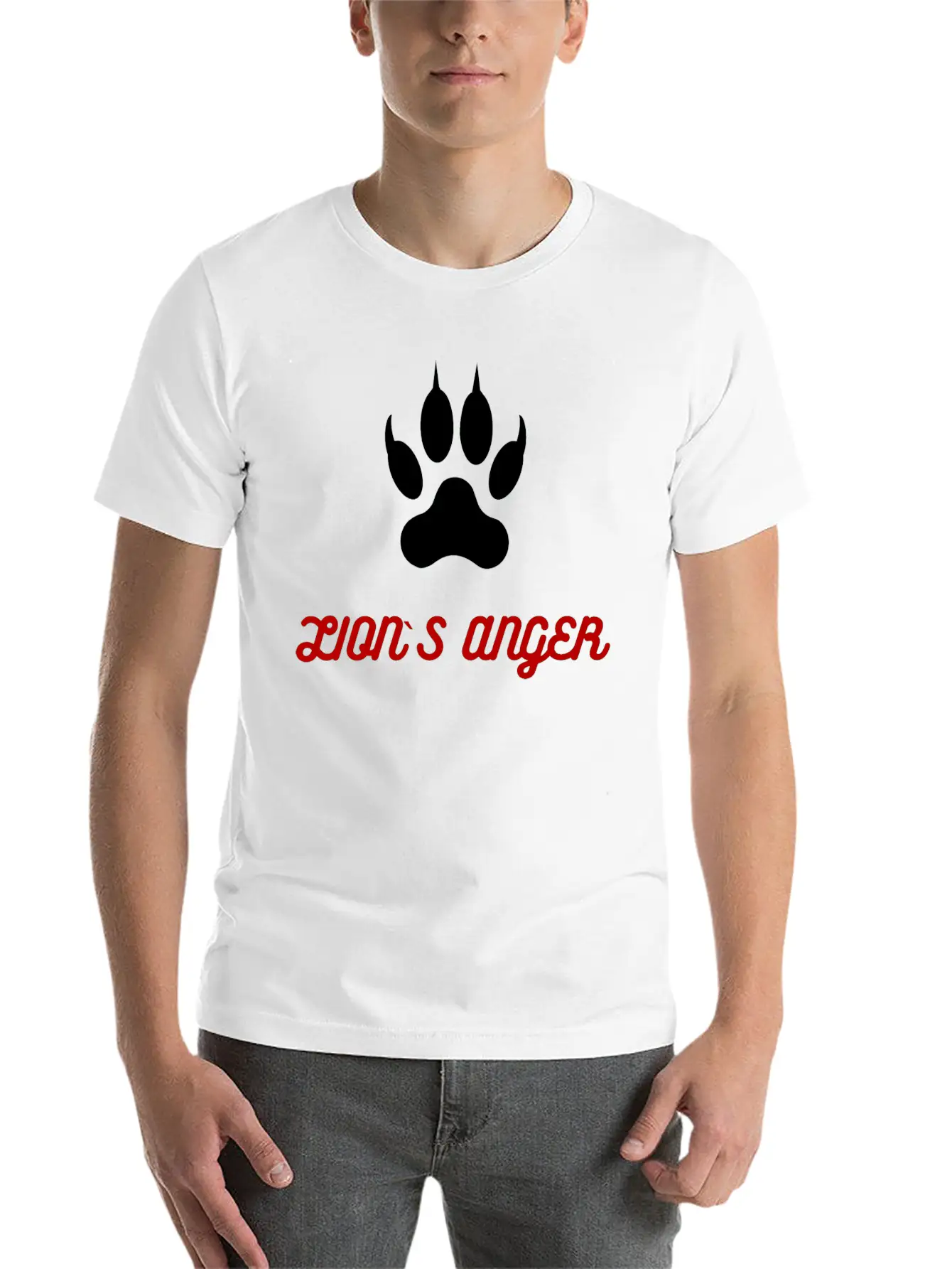 Lion's Anger New Model Basic Graphic T-Shirt – Daily Comfort In Soft Cotton