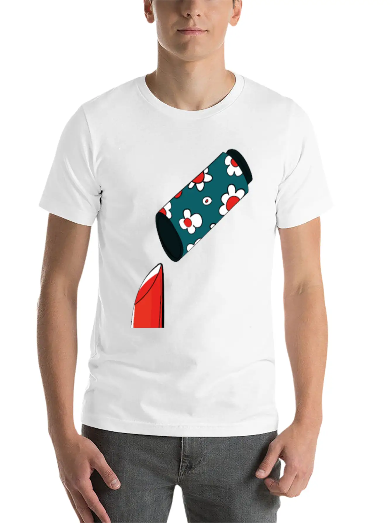 Lipstick Stylish Everyday T-Shirt – Unisex Basic Cotton Tee