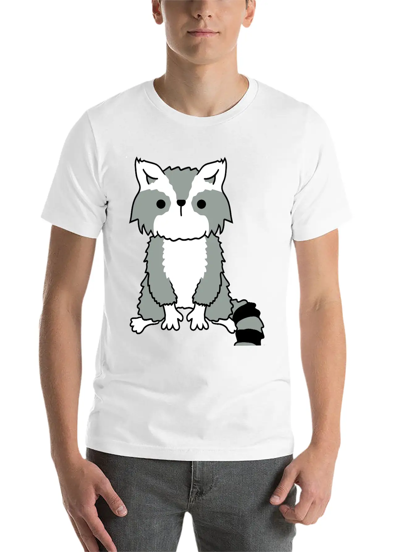 Little Raccoon Cute Cute Petty Essential Unisex Summer Tee – Soft Cotton Casual Fit