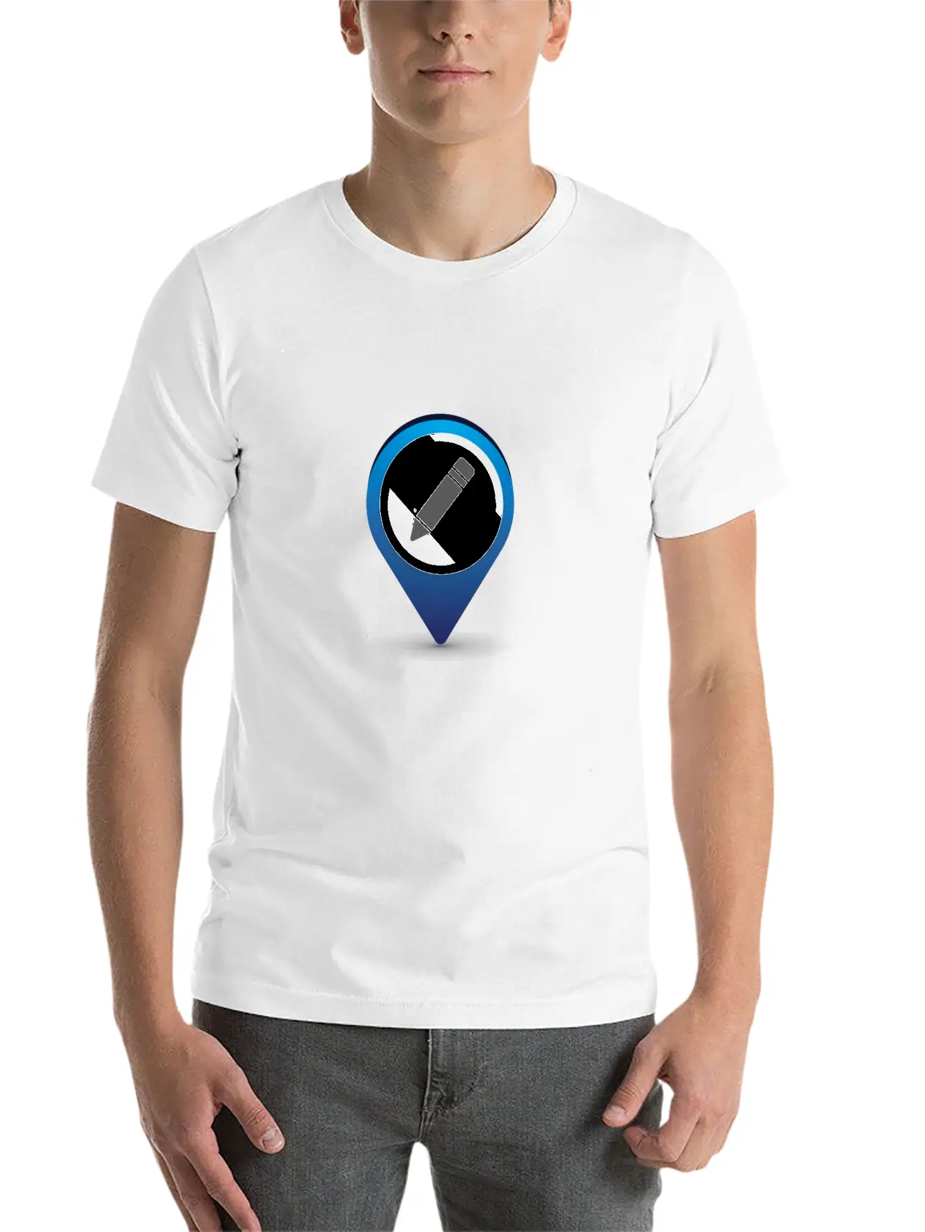 Location Pencil Stylish Everyday T-Shirt – Unisex Basic Cotton Tee