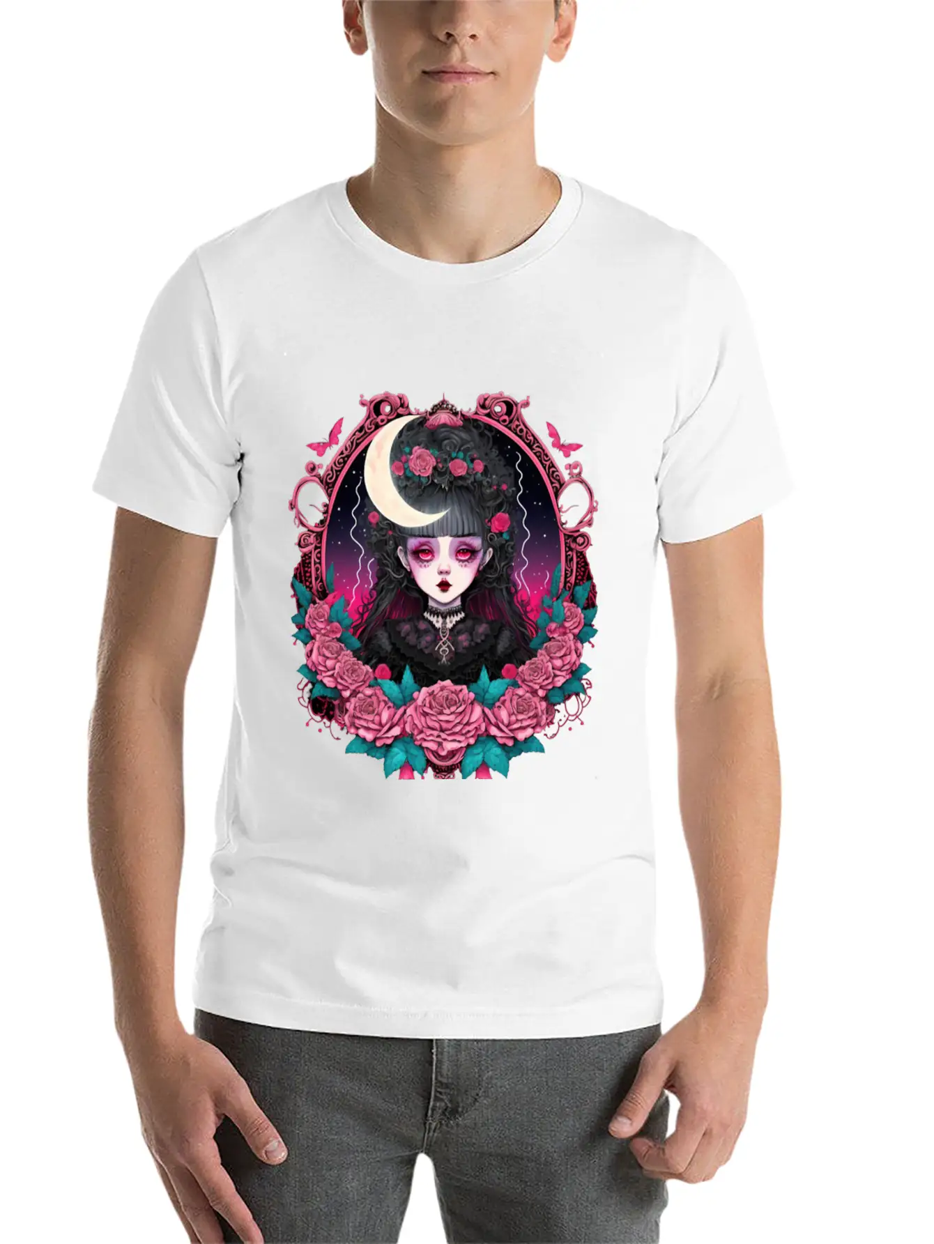 Lookism Victorian Gothic Landy Stylish Everyday T-Shirt – Unisex Basic Cotton Tee