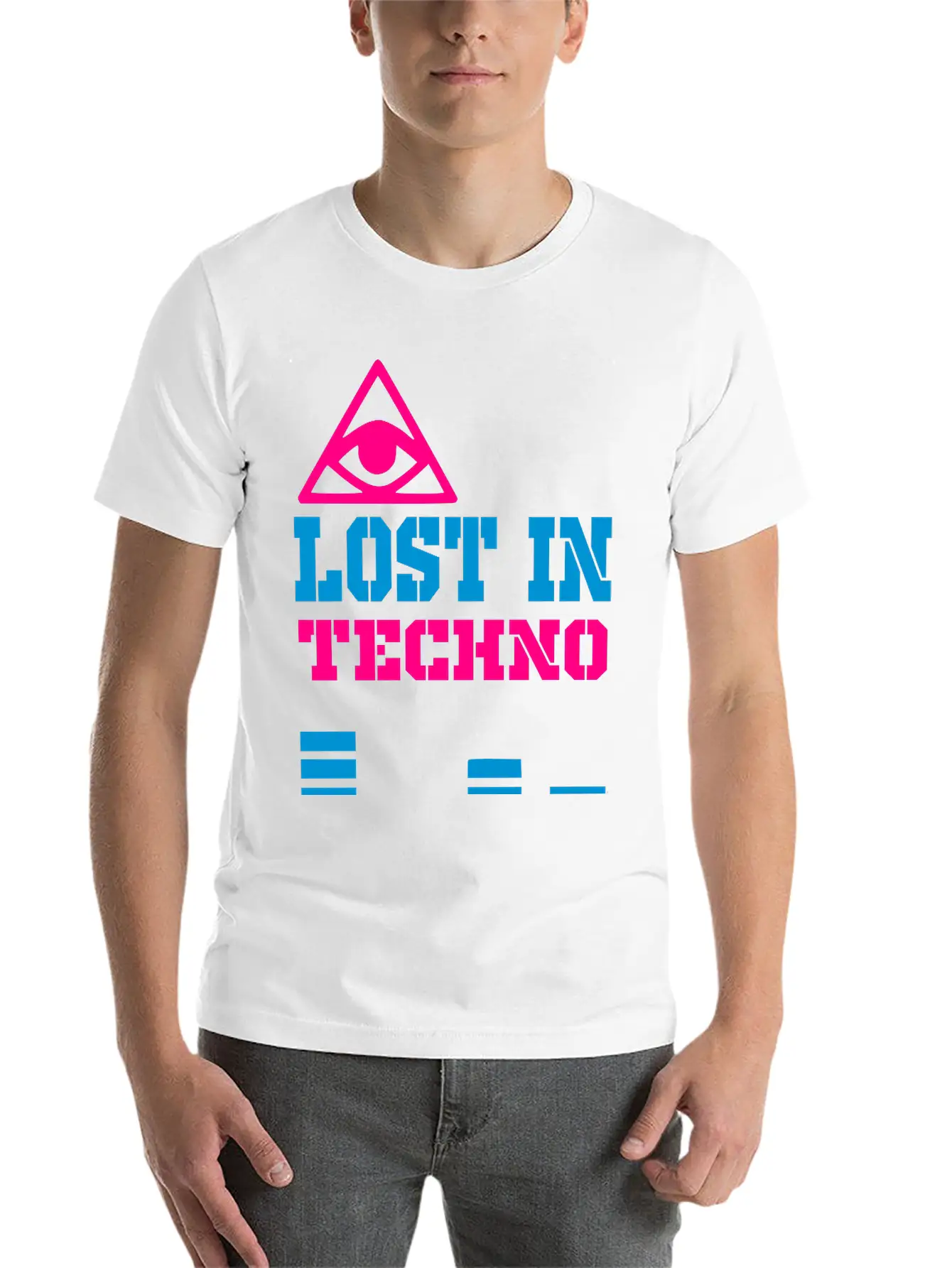 Lost In Techno Essential Unisex Summer Tee – Soft Cotton Casual Fit