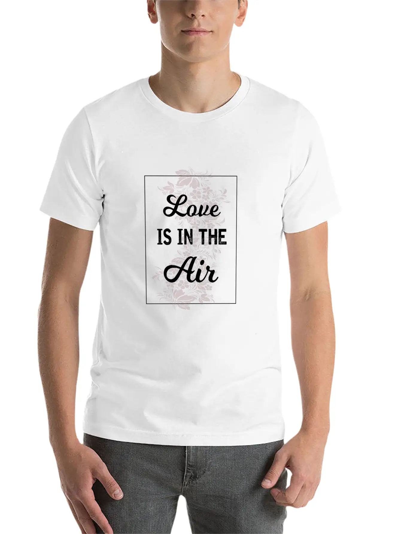 Love Is In The Air Basic Graphic T-Shirt – Daily Comfort In Soft Cotton