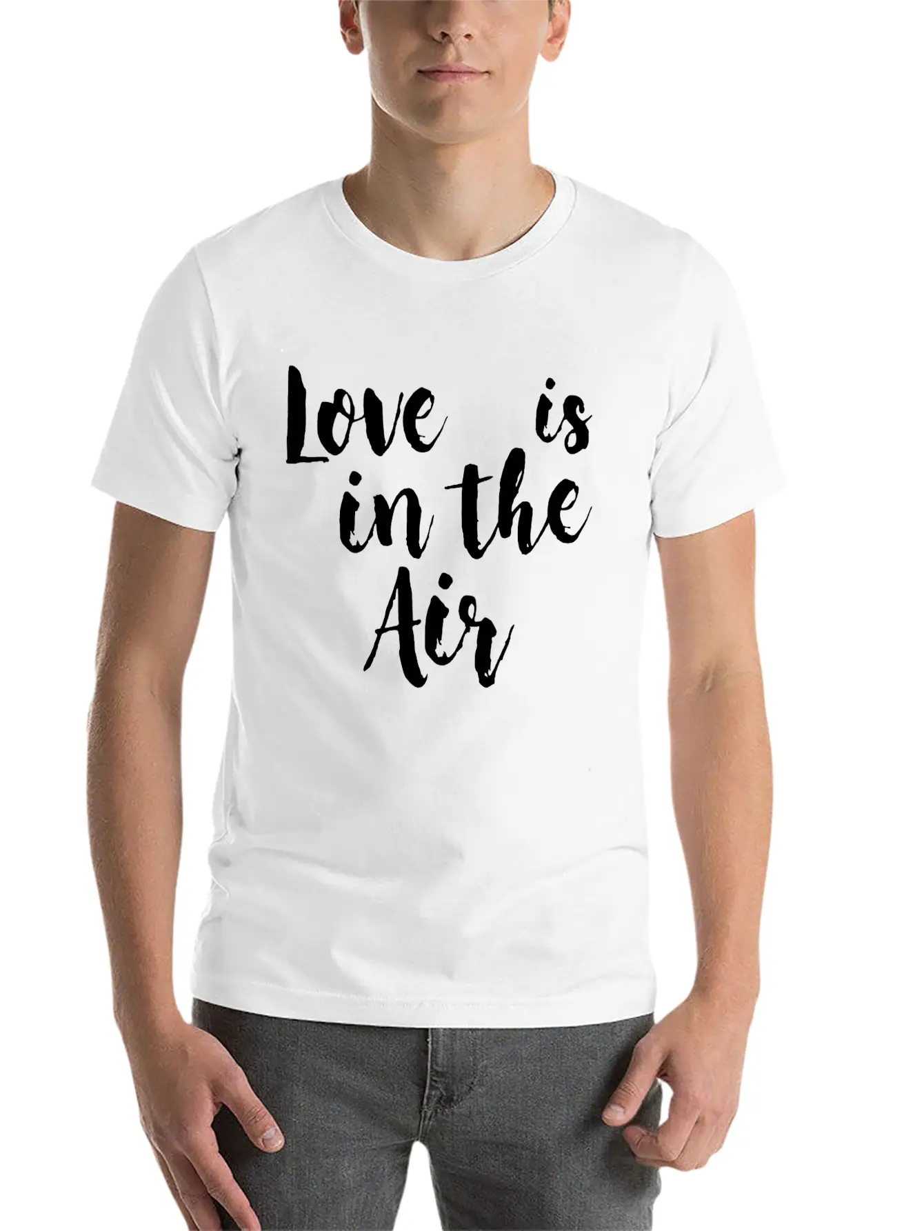 Love Is In The Air Stylish Everyday T-Shirt – Unisex Basic Cotton Tee