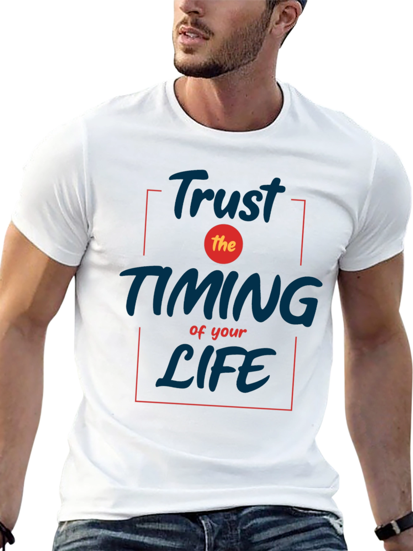 Trust the Timing T-Shirt - Inspirational Black Tee