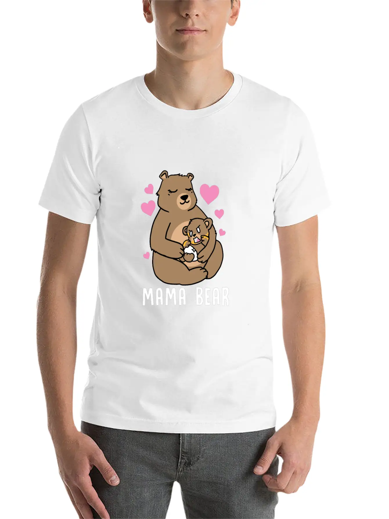 Mama Bear Gift Timeless Short Sleeve Tee – Comfy And Minimalist Design