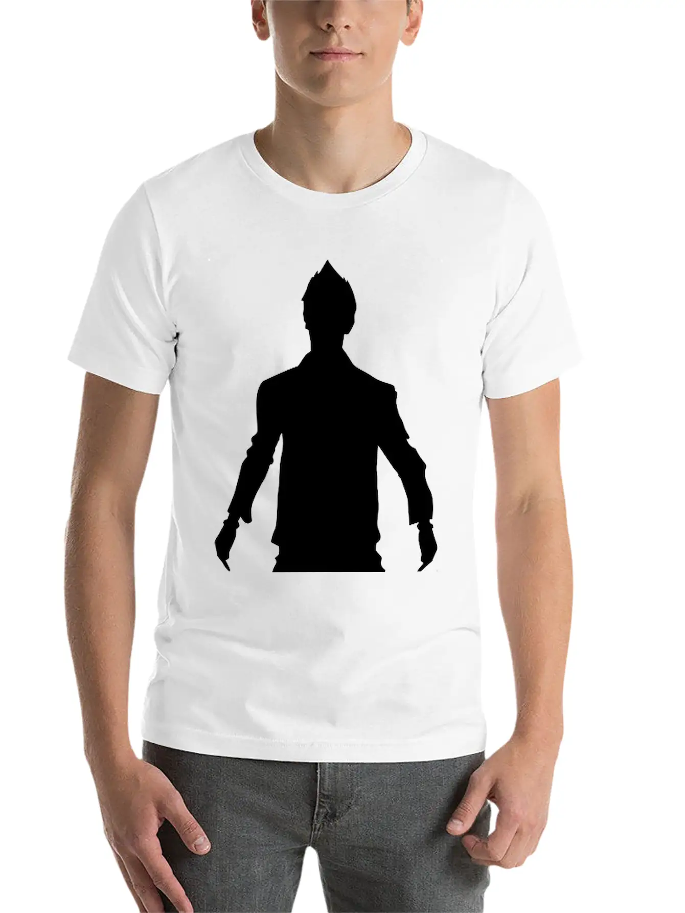 Man Body Silhouette Vector Design Unisex Casual T-Shirt – Clean Design For Daily Comfort