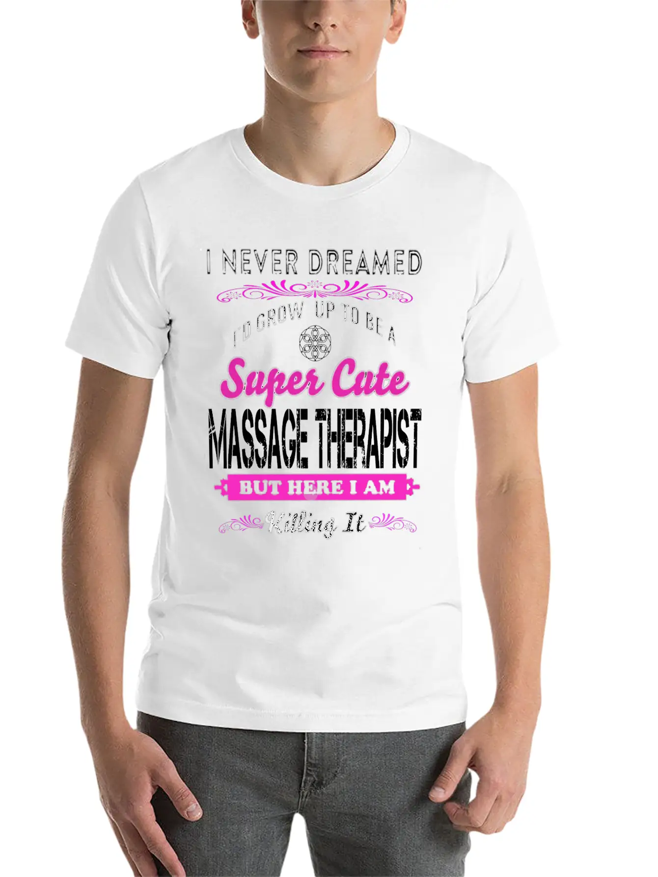MASSAGE - I'd Grow Up To Be A Super Timeless Short Sleeve Tee – Comfy And Minimalist Design