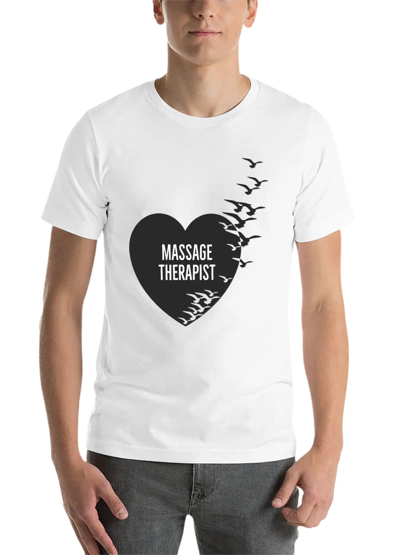 Massage Therapist Comfortable Minimalist Graphic Tee – Summer Style Essential