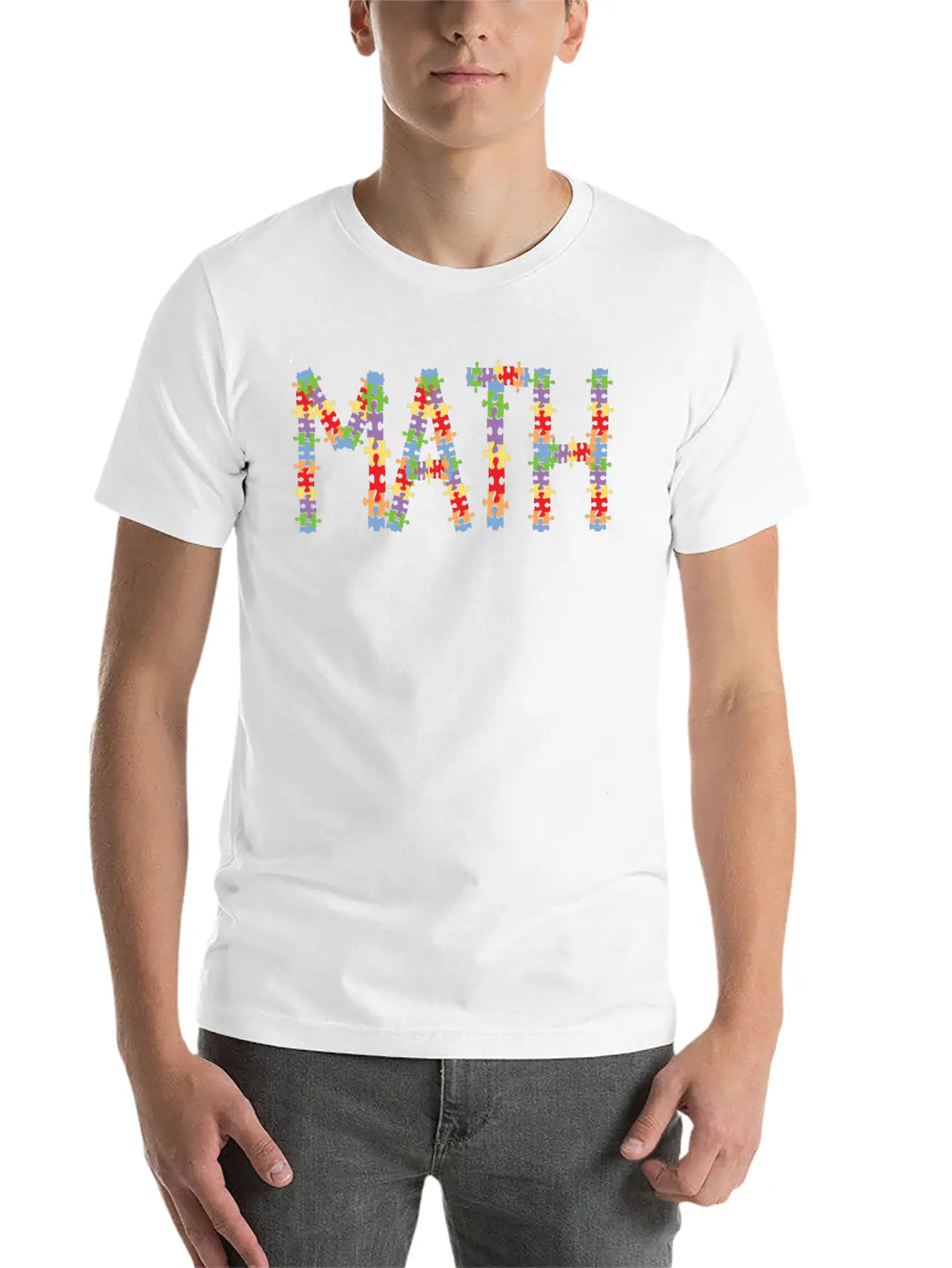 Math Jigsaw Timeless Short Sleeve Tee – Comfy And Minimalist Design