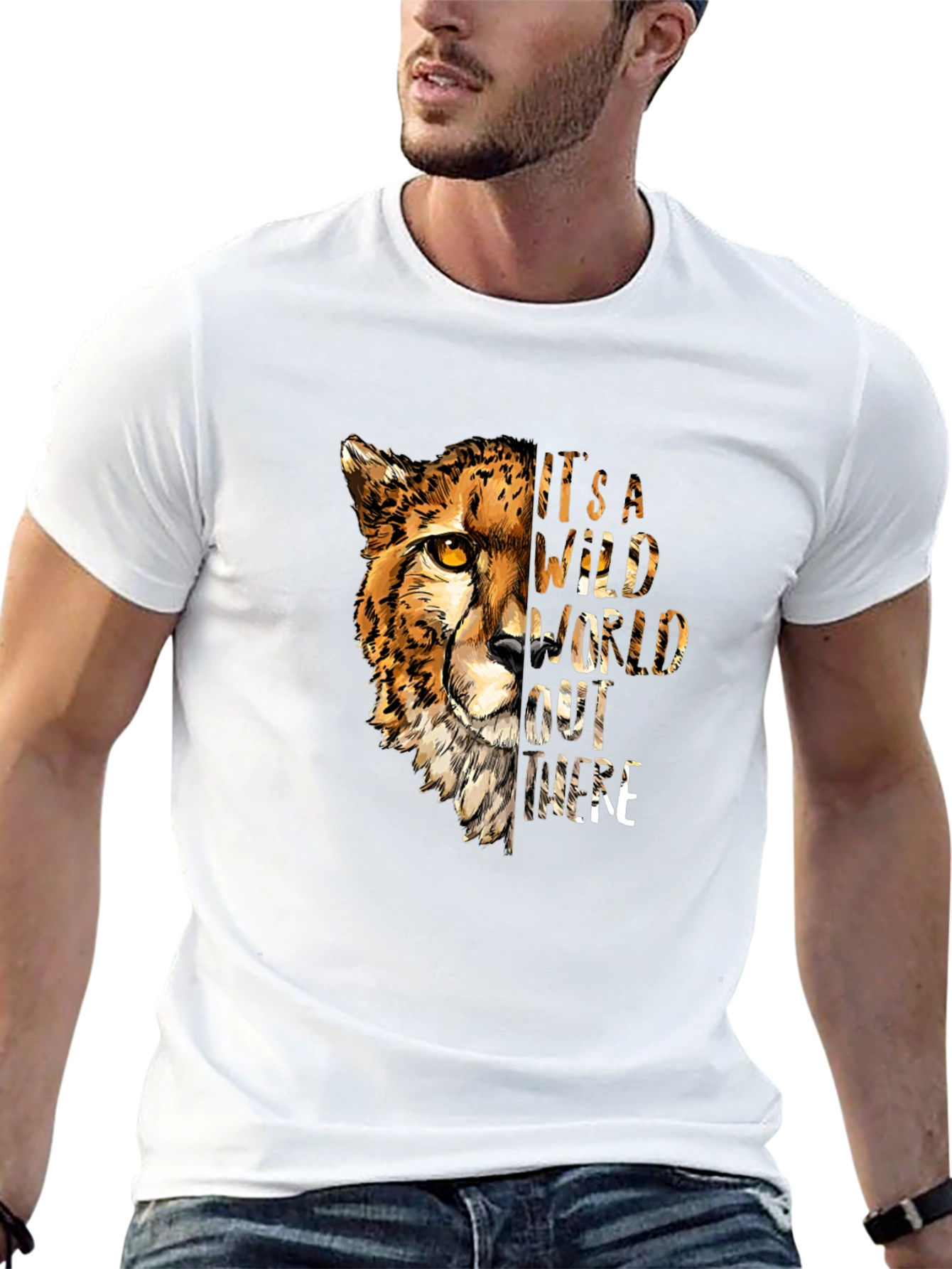 Wild Cheetah Graphic T-Shirt