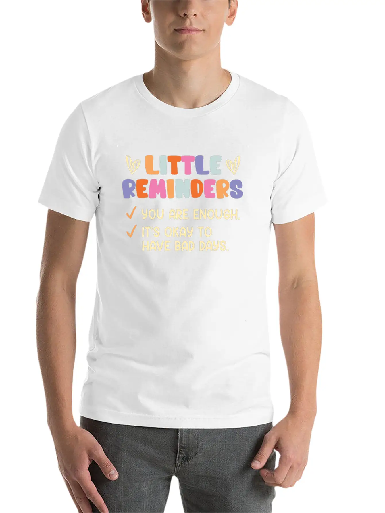 Mental Health Selfesteem Awareness Unisex Short Sleeve Soft Cotton T-Shirt – Casual Everyday Wear