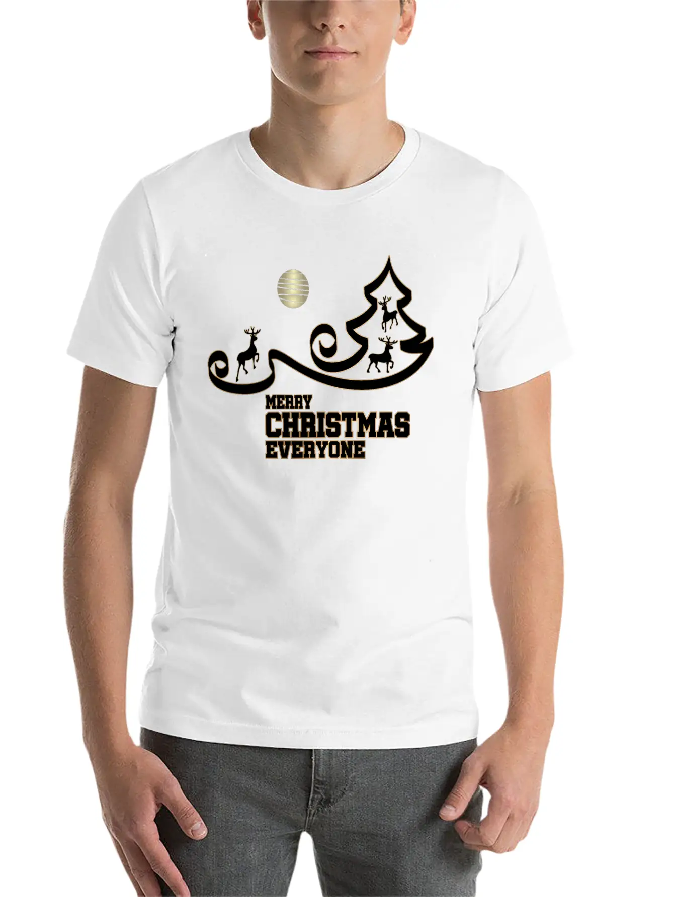 Merry Christmas Everyone Stylish Everyday T-Shirt – Unisex Basic Cotton Tee