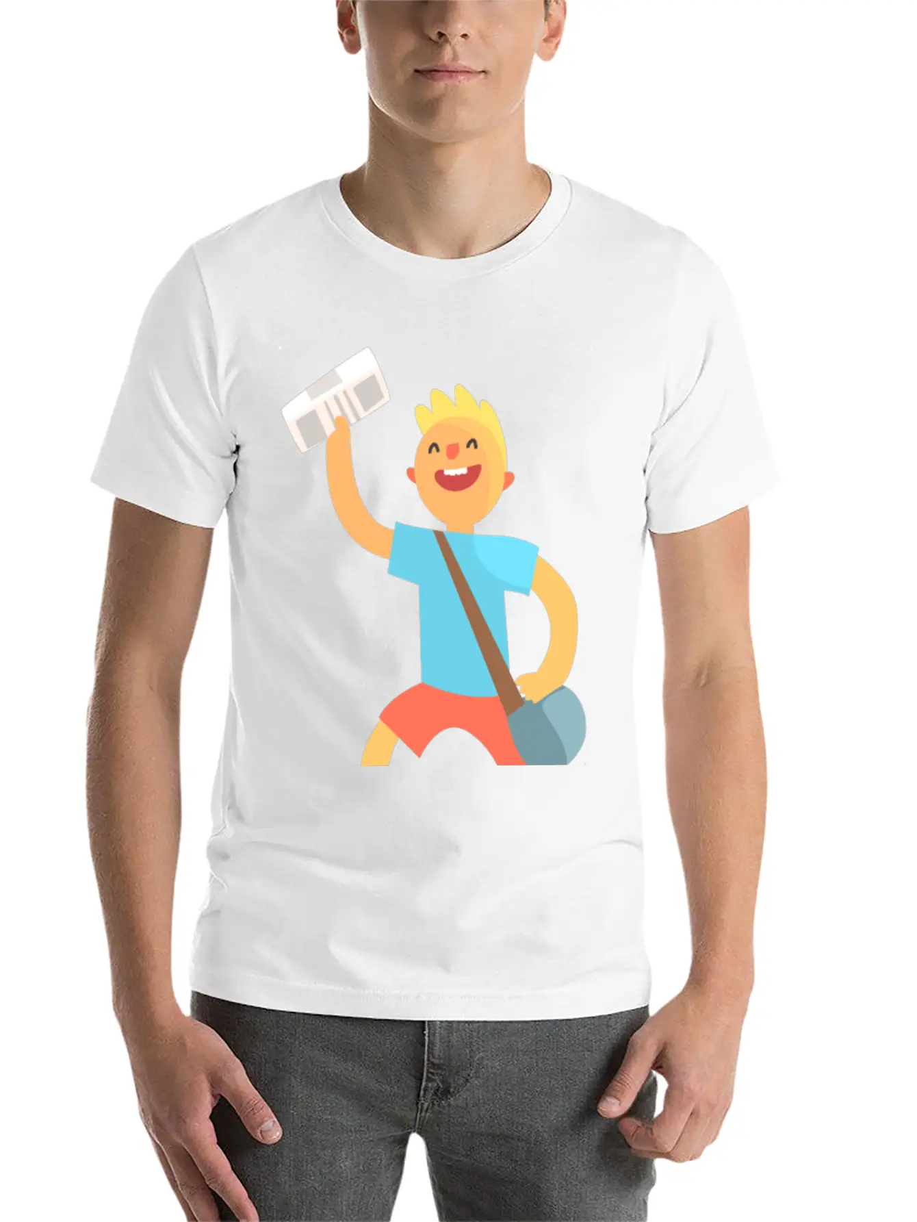 Messenger Unisex Short Sleeve Soft Cotton T-Shirt – Casual Everyday Wear
