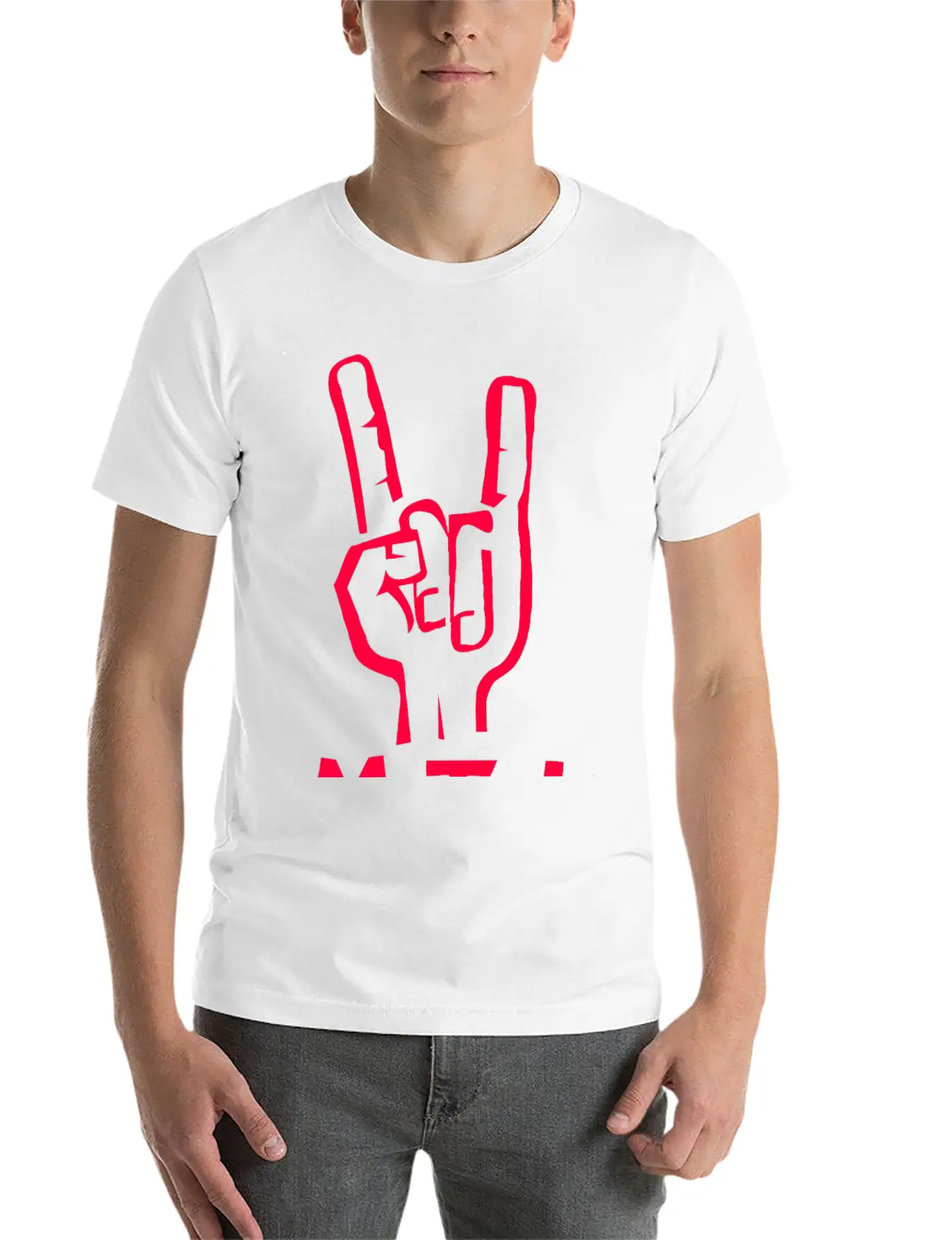 Metal Hand Unisex Casual T-Shirt – Clean Design For Daily Comfort