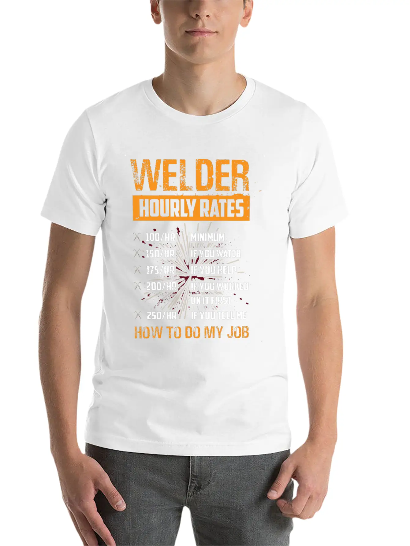 Metal Worker Hourly Wage Metal Metal Construction Unisex Short Sleeve Soft Cotton T-Shirt – Casual Everyday Wear