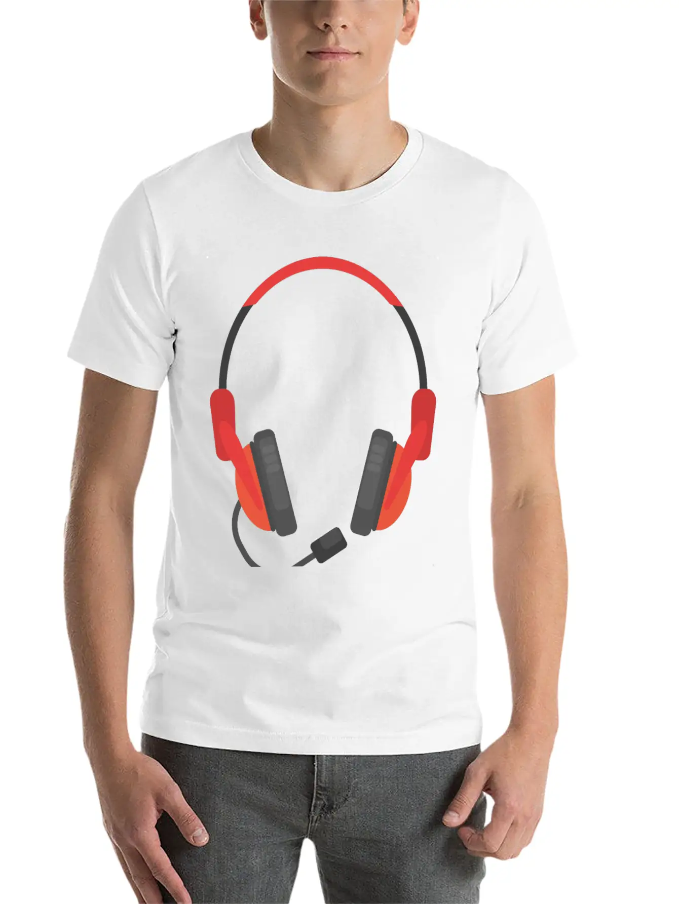 Microphone Unisex Short Sleeve Soft Cotton T-Shirt – Casual Everyday Wear