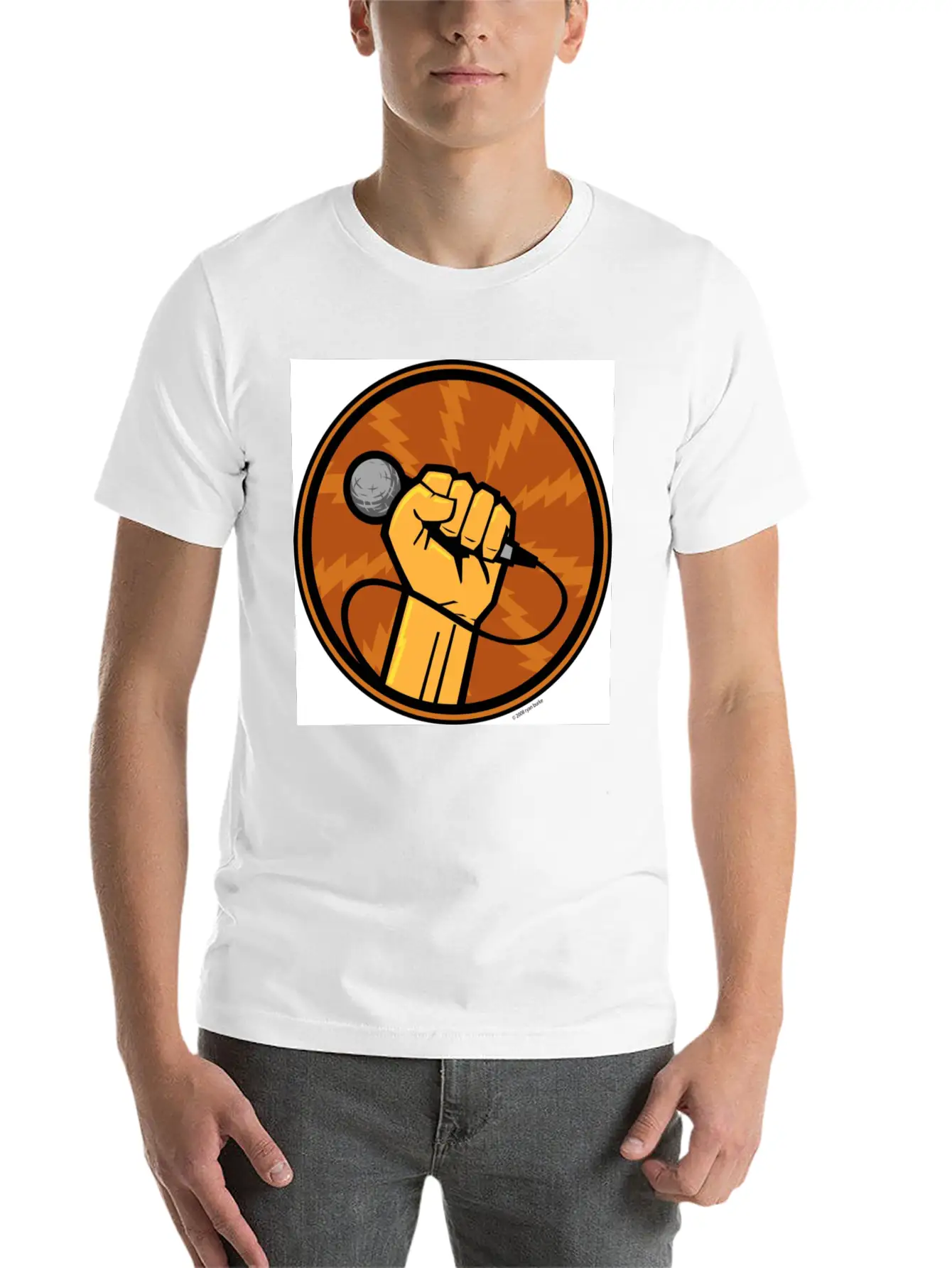 Microphones Essential Unisex Summer Tee – Soft Cotton Casual Fit