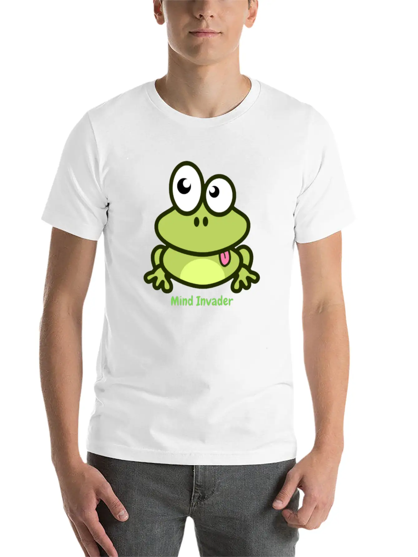 Mind Invader (Frog) Basic Graphic T-Shirt – Daily Comfort In Soft Cotton