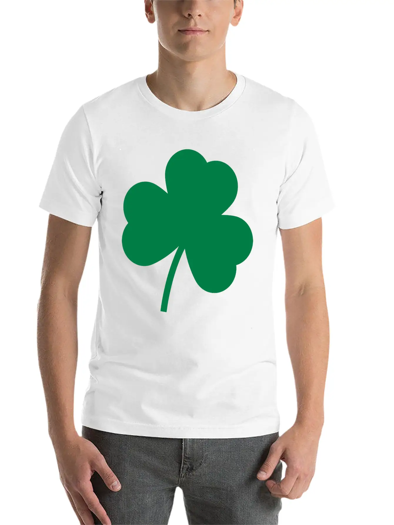 Minimalist Clover Shape Essential Unisex Summer Tee – Soft Cotton Casual Fit