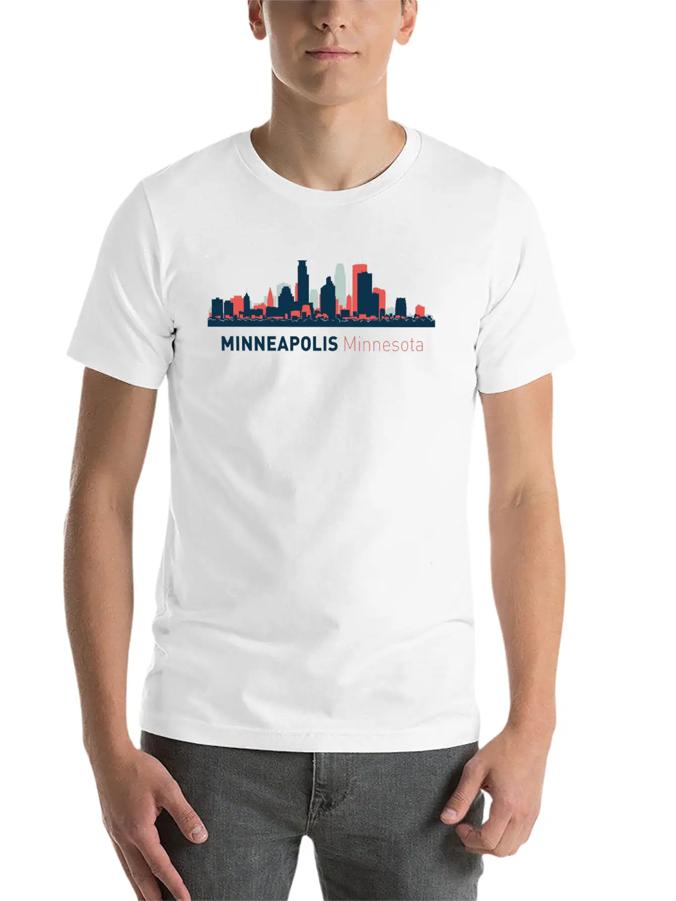 Minneapolis, Minnesota Comfortable Minimalist Graphic Tee – Summer Style Essential