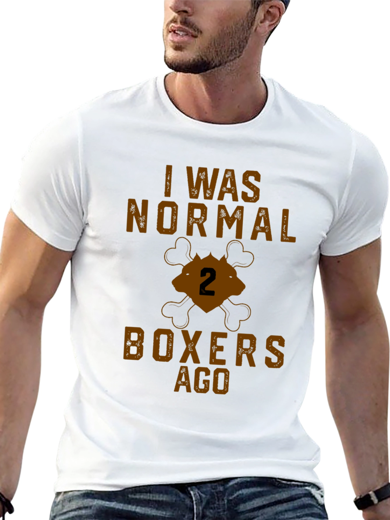 I Was Normal 2 Boxers Ago Funny T-Shirt