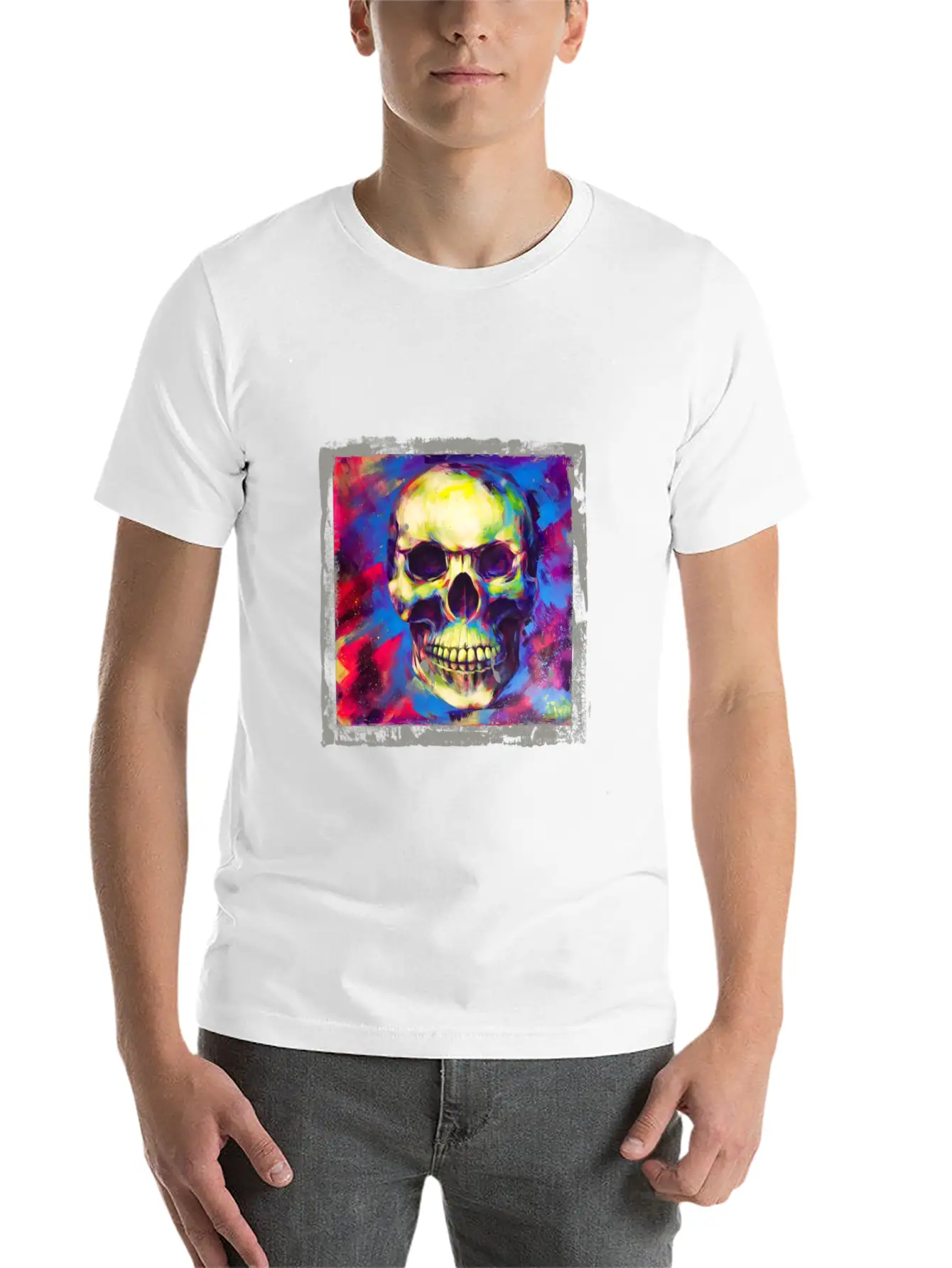 Modern Art Stylish Everyday T-Shirt – Unisex Basic Cotton Tee