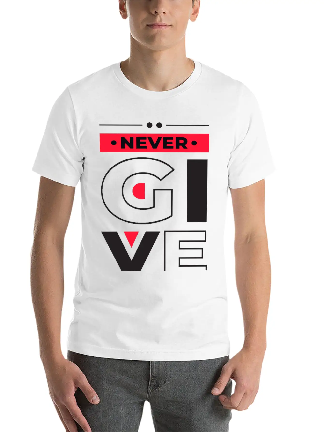 Modern Stylish Typography -Motivational Message Basic Graphic T-Shirt – Daily Comfort In Soft Cotton