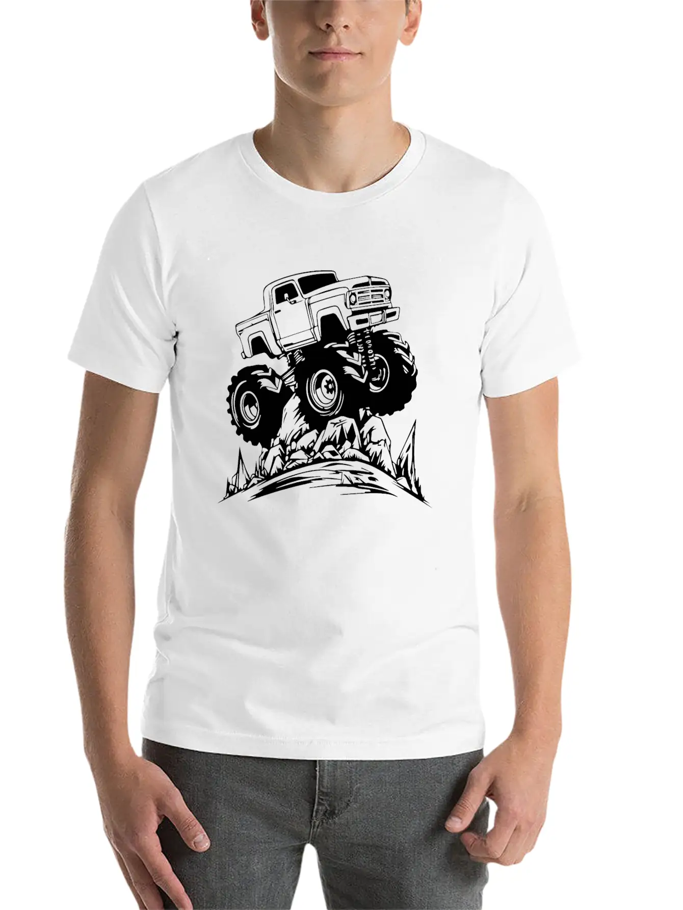 Monster Truck Monstertruck Basic Graphic T-Shirt – Daily Comfort In Soft Cotton