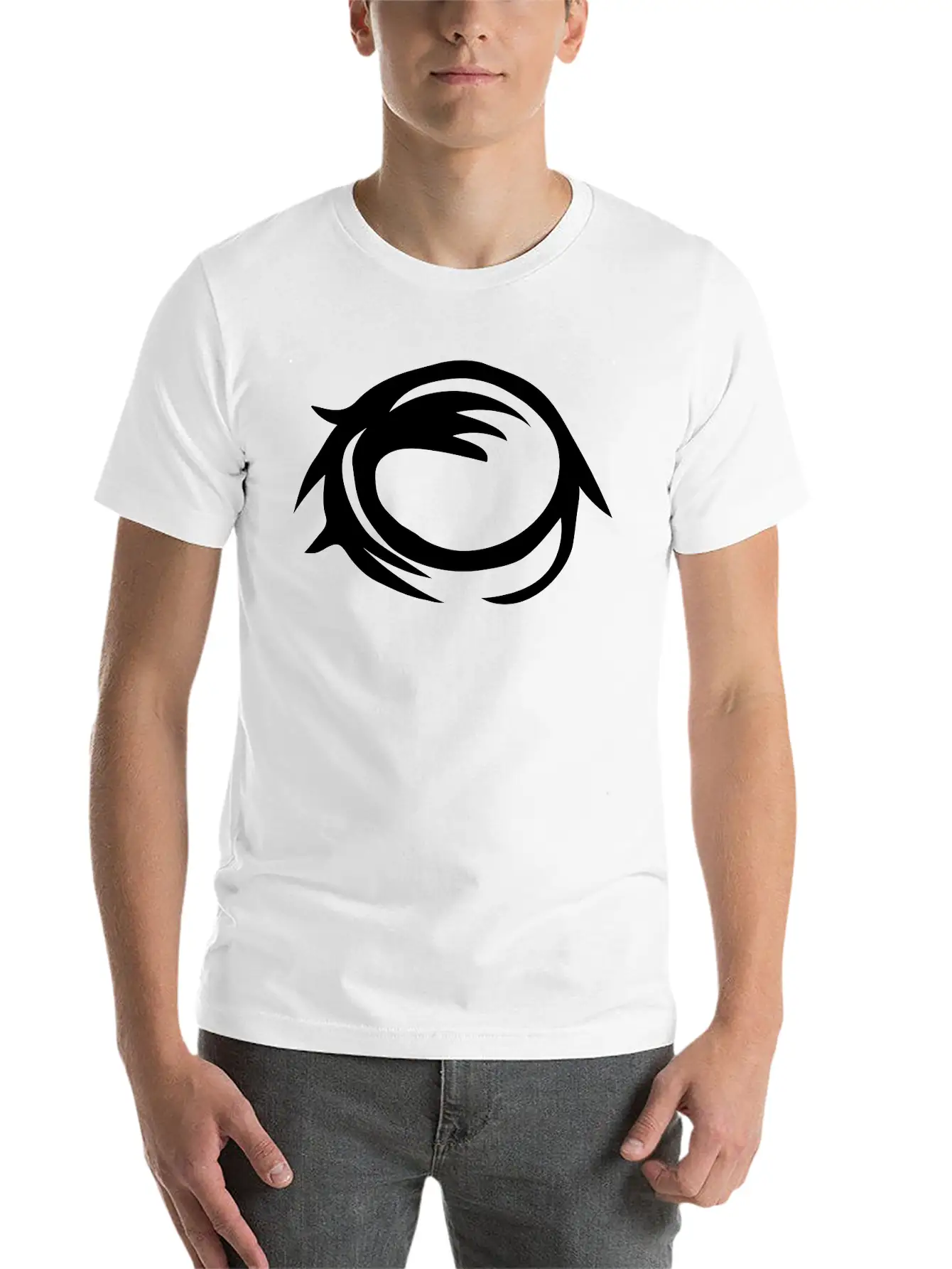 Moon Crater Eye Comfortable Minimalist Graphic Tee – Summer Style Essential