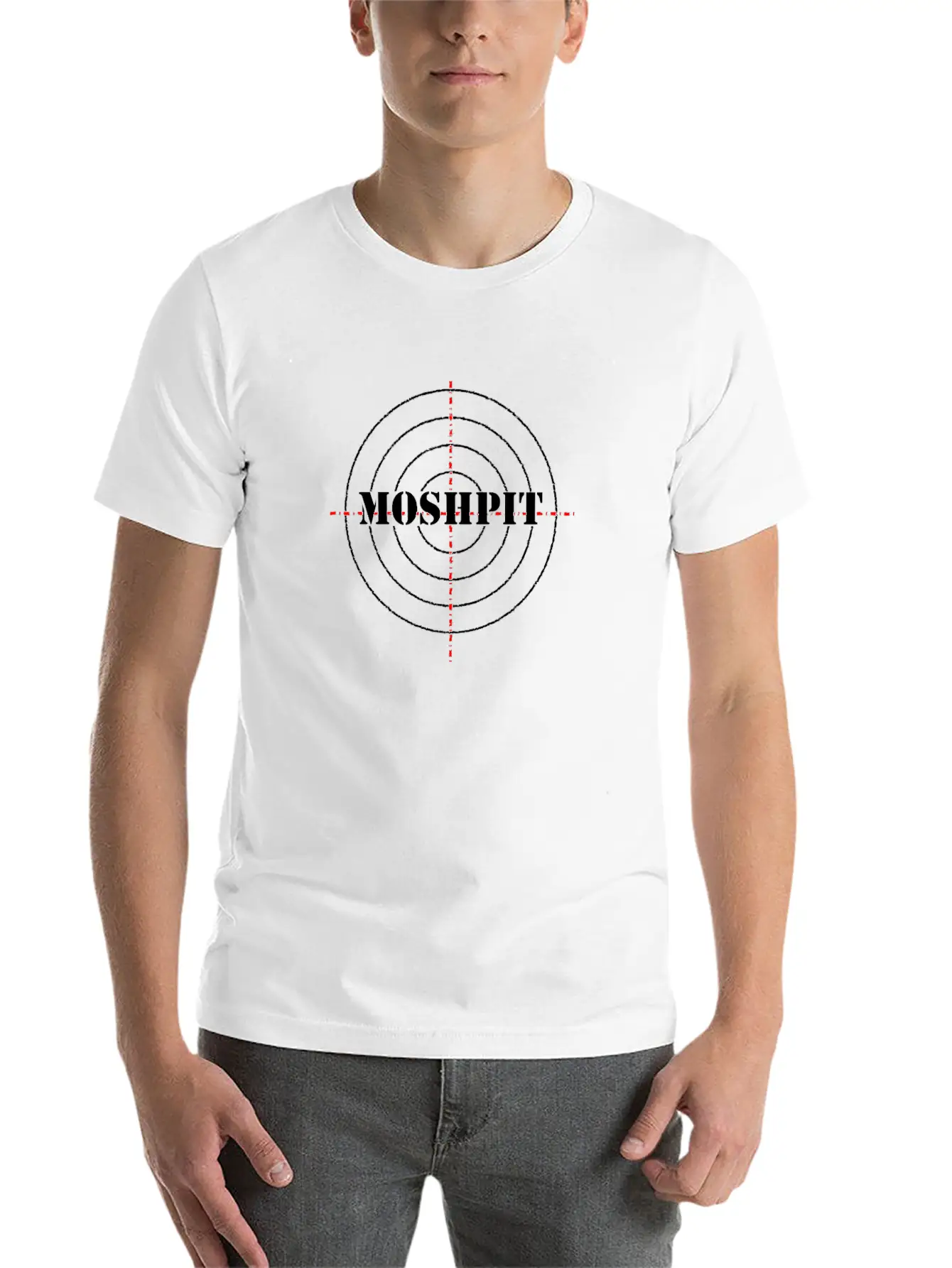 Moshpit, Pogopit Meatal Hardstyle Concert Design Unisex Short Sleeve Soft Cotton T-Shirt – Casual Everyday Wear