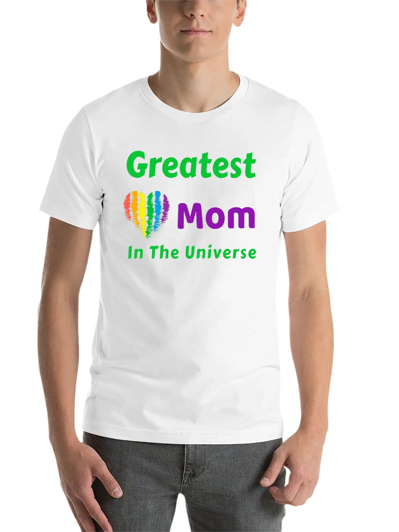 Mother's Day. Greatest Mom In The Universe. Unisex Short Sleeve Soft Cotton T-Shirt – Casual Everyday Wear