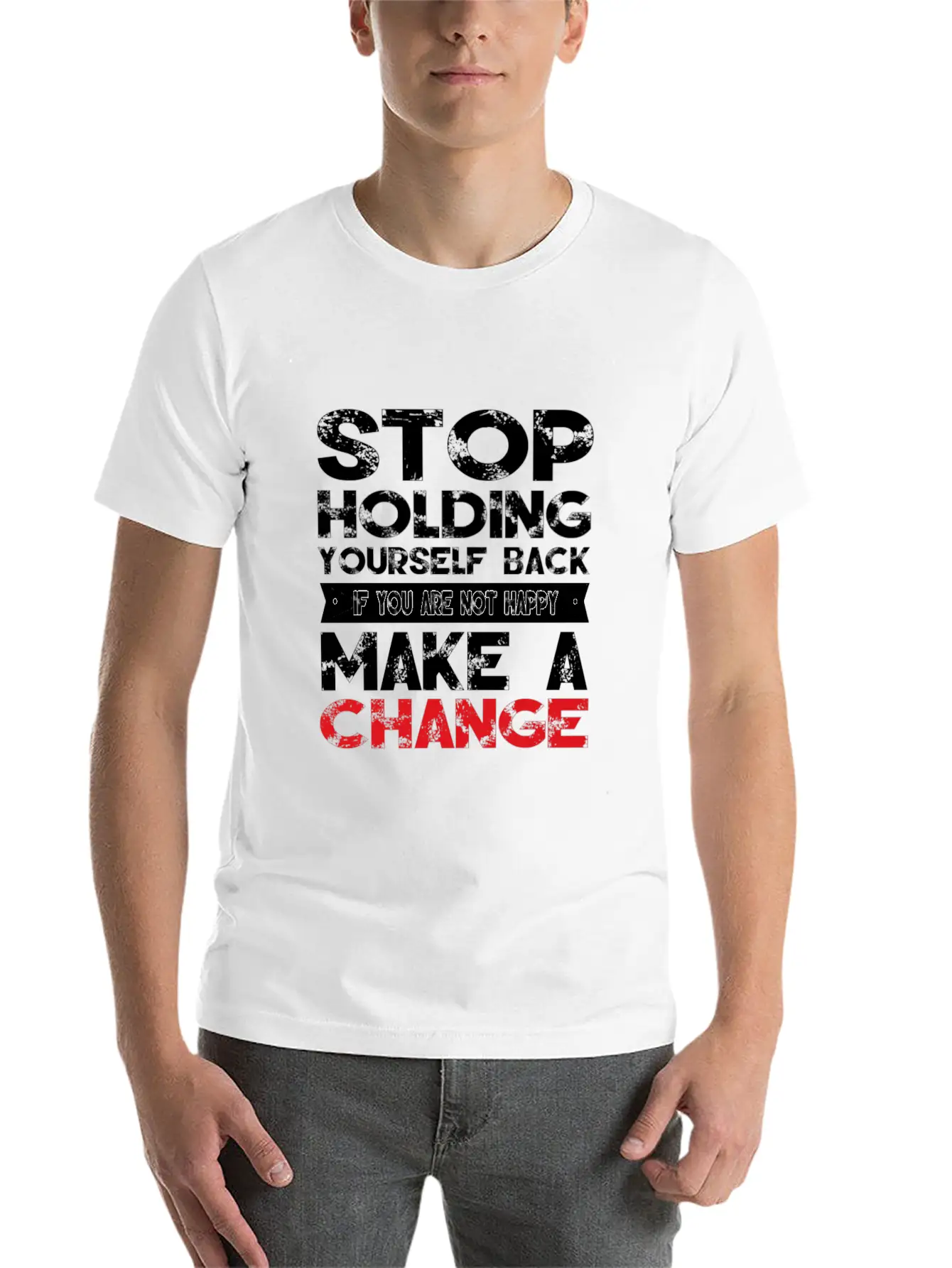 Motivational Quote Comfortable Minimalist Graphic Tee – Summer Style Essential