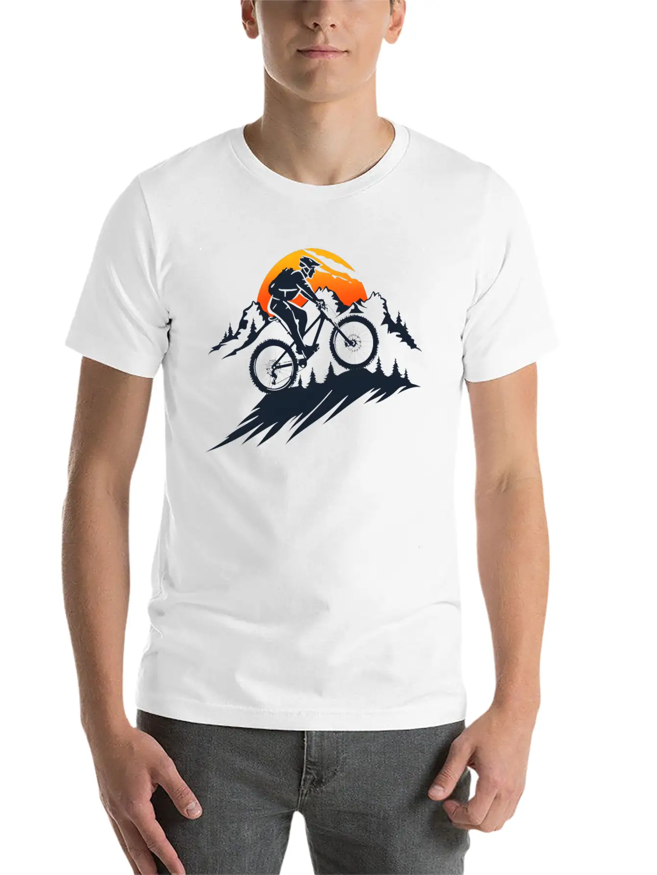 Mountain Bike Basic Graphic T-Shirt – Daily Comfort In Soft Cotton
