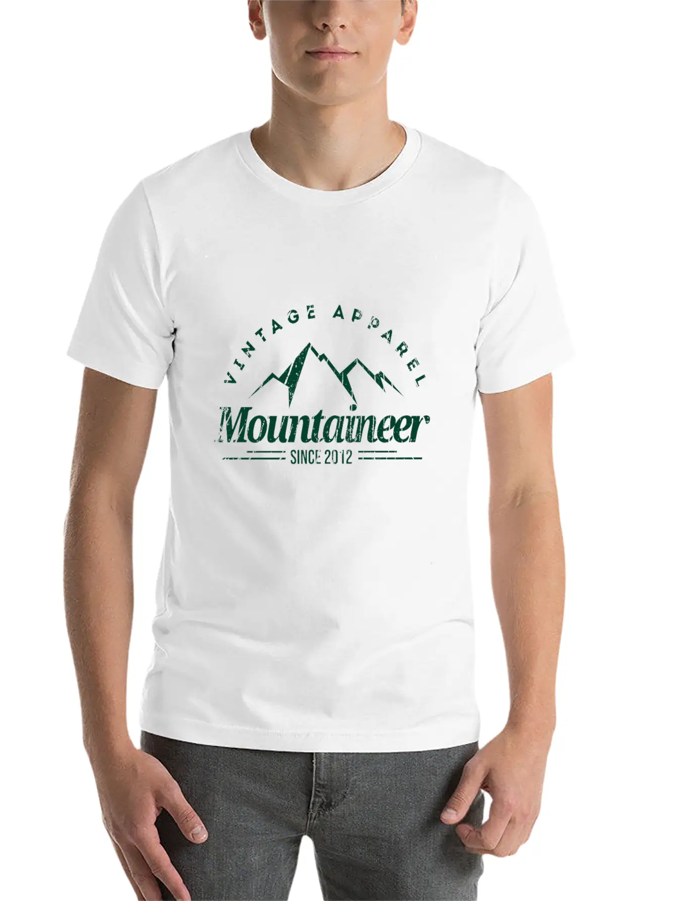 Mountaineer Unisex Short Sleeve Soft Cotton T-Shirt – Casual Everyday Wear