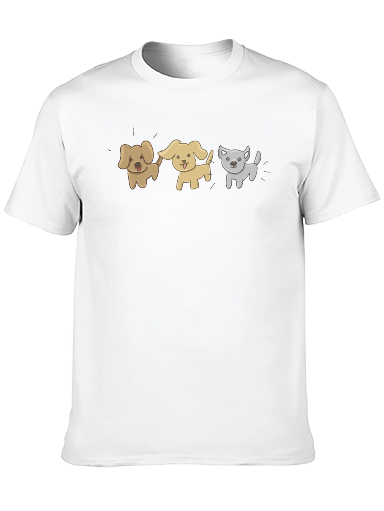 Cartoon Dog T-Shirt - Unisex Black Tee