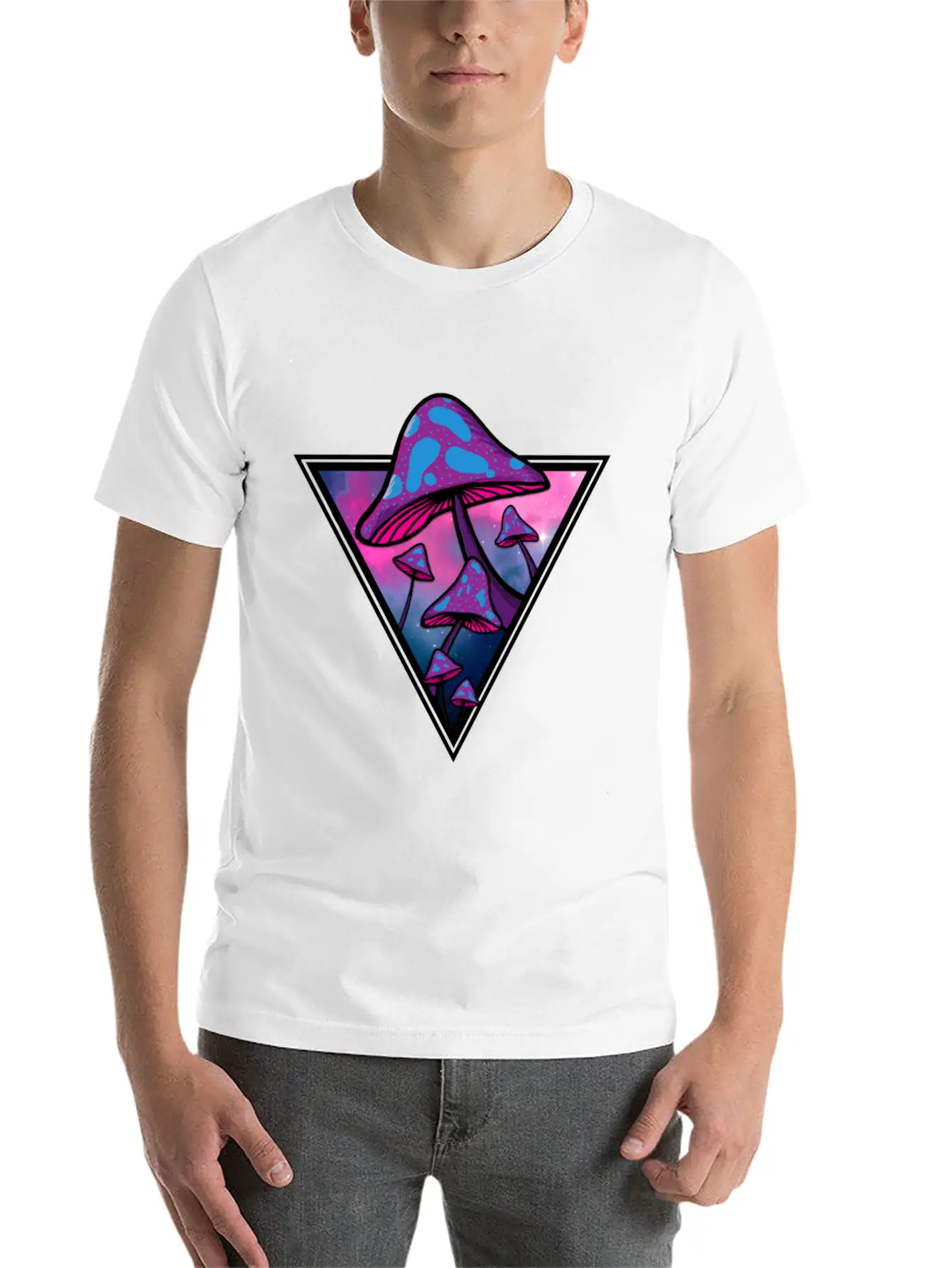Mushie Galaxy Unisex Short Sleeve Soft Cotton T-Shirt – Casual Everyday Wear