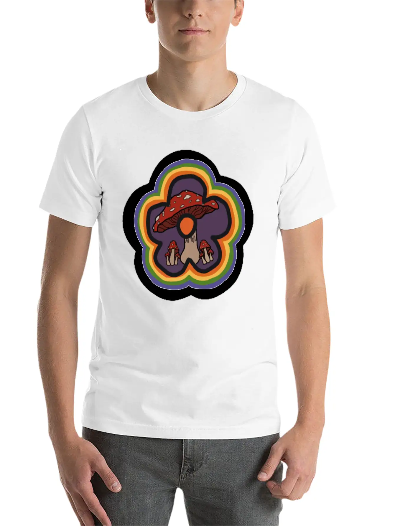 Mushroom Unisex Casual T-Shirt – Clean Design For Daily Comfort