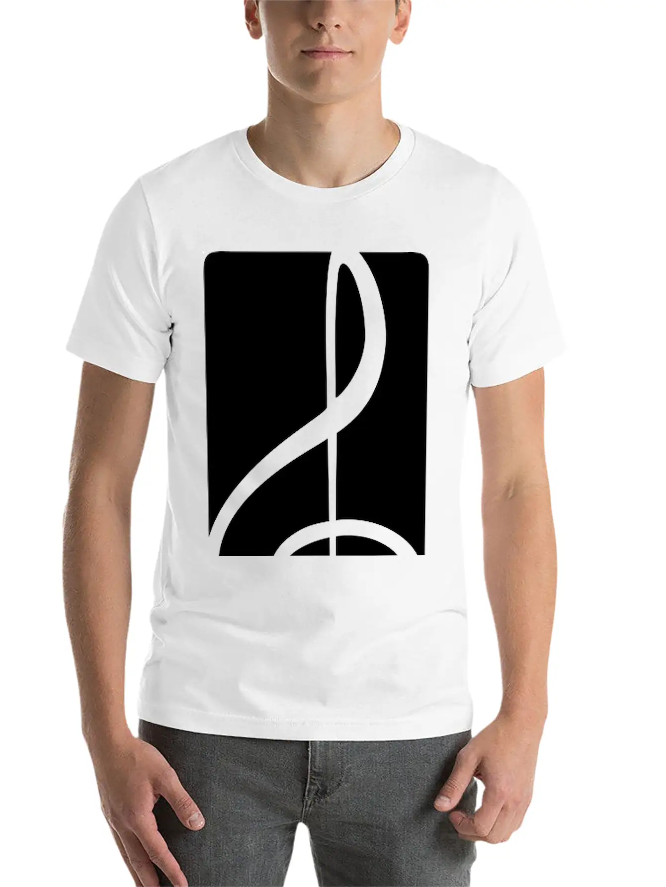 Music Clef Note French Violin Treble Musical Sound Stylish Everyday T-Shirt – Unisex Basic Cotton Tee