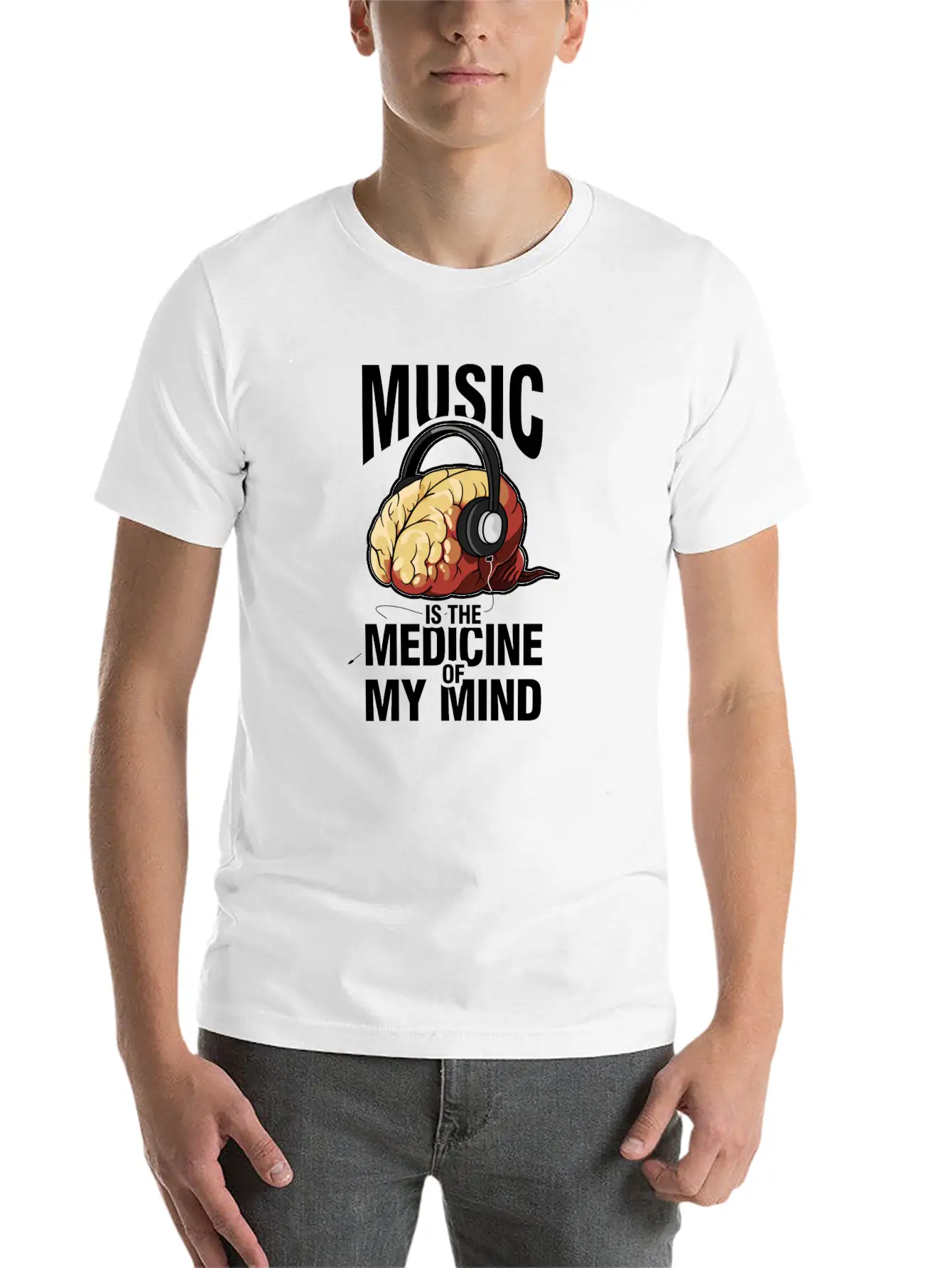 Music Headphones Mind Timeless Short Sleeve Tee – Comfy And Minimalist Design