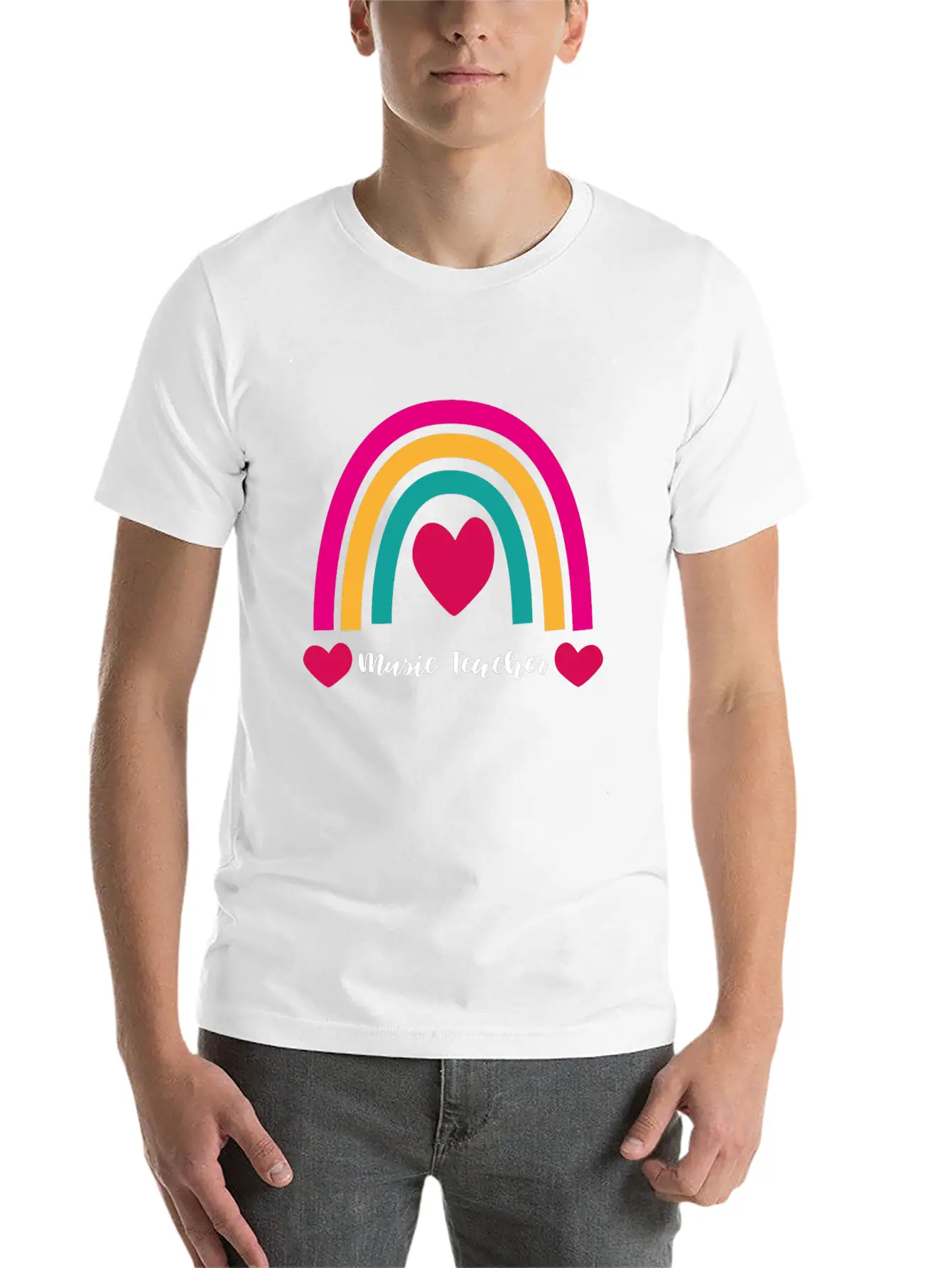 Music Teacher Gift Raving Party Concert Unisex Short Sleeve Soft Cotton T-Shirt – Casual Everyday Wear