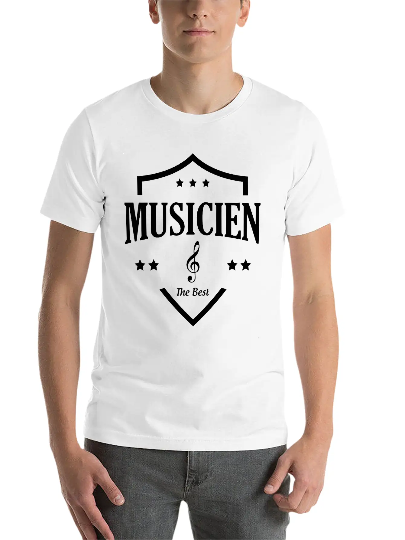 Musicien - Music Unisex Short Sleeve Soft Cotton T-Shirt – Casual Everyday Wear
