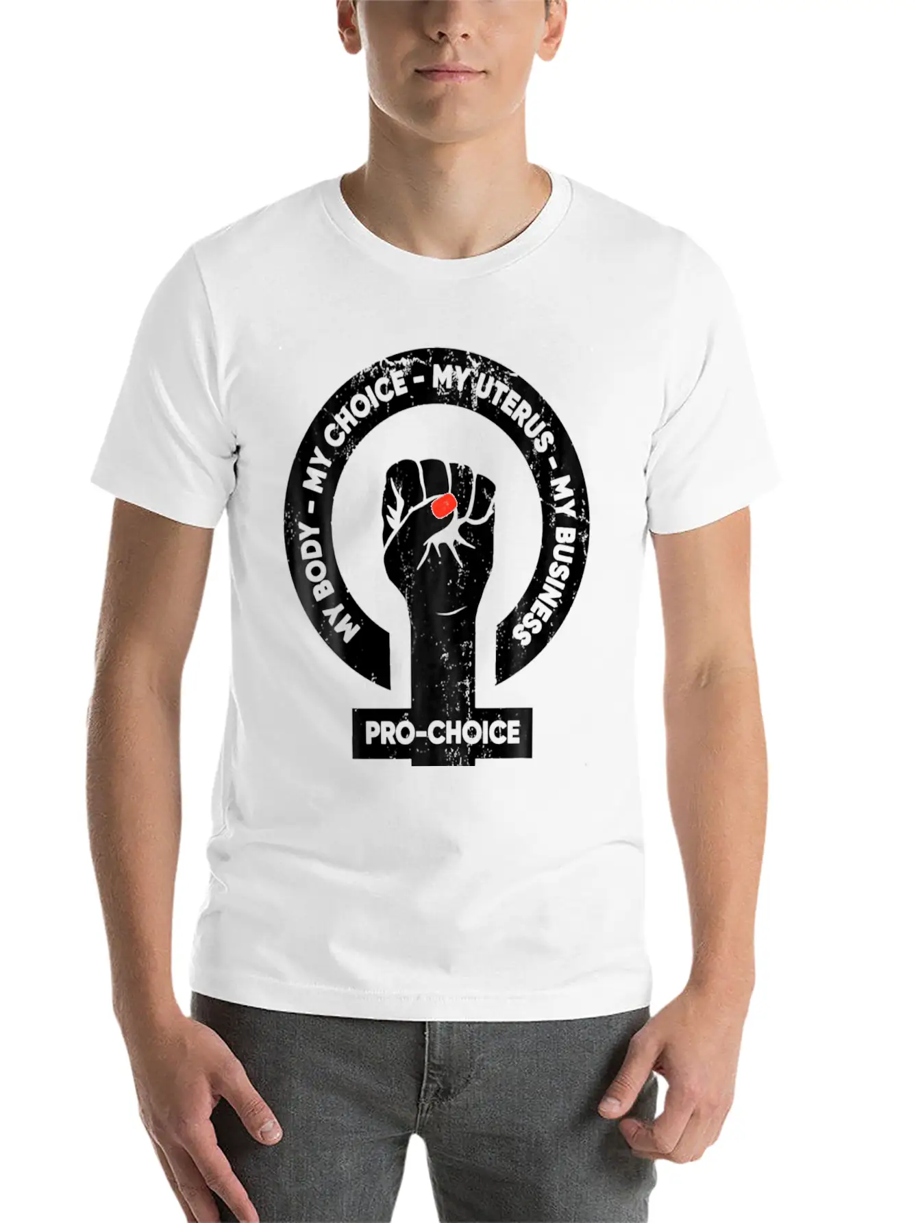 My Body Choice Uterus Essential Unisex Summer Tee – Soft Cotton Casual Fit