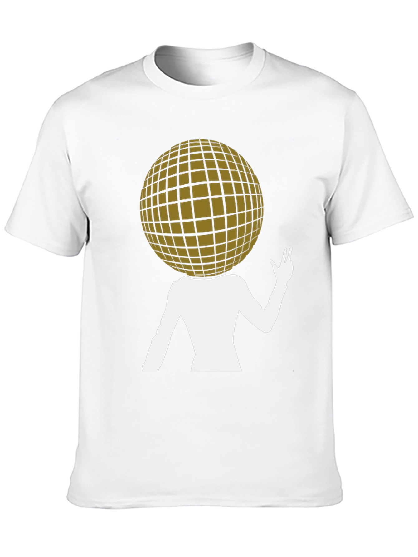 Abstract Disco Ball Head T-Shirt - Unique Graphic Tee