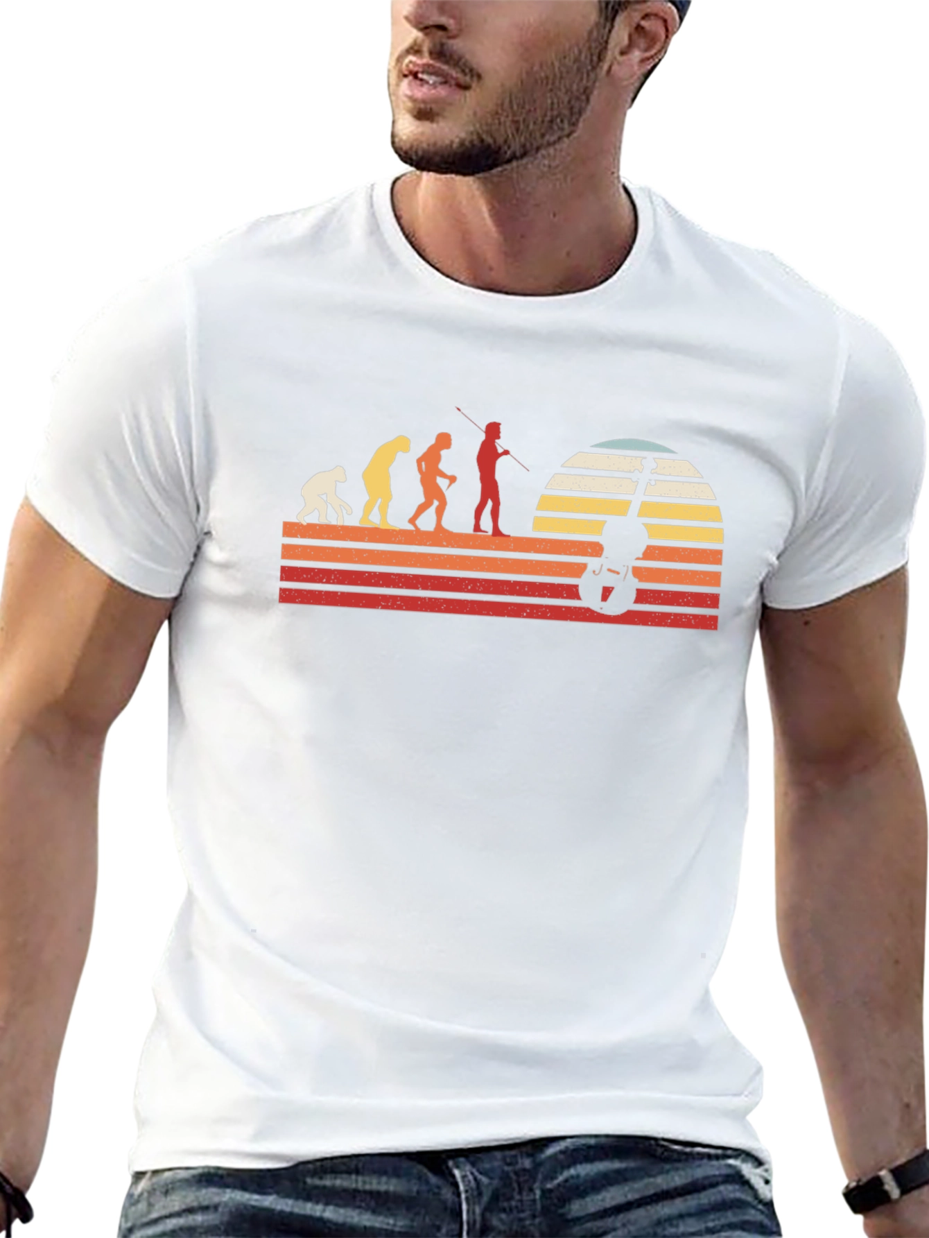 Evolution of Violinist Black T-Shirt